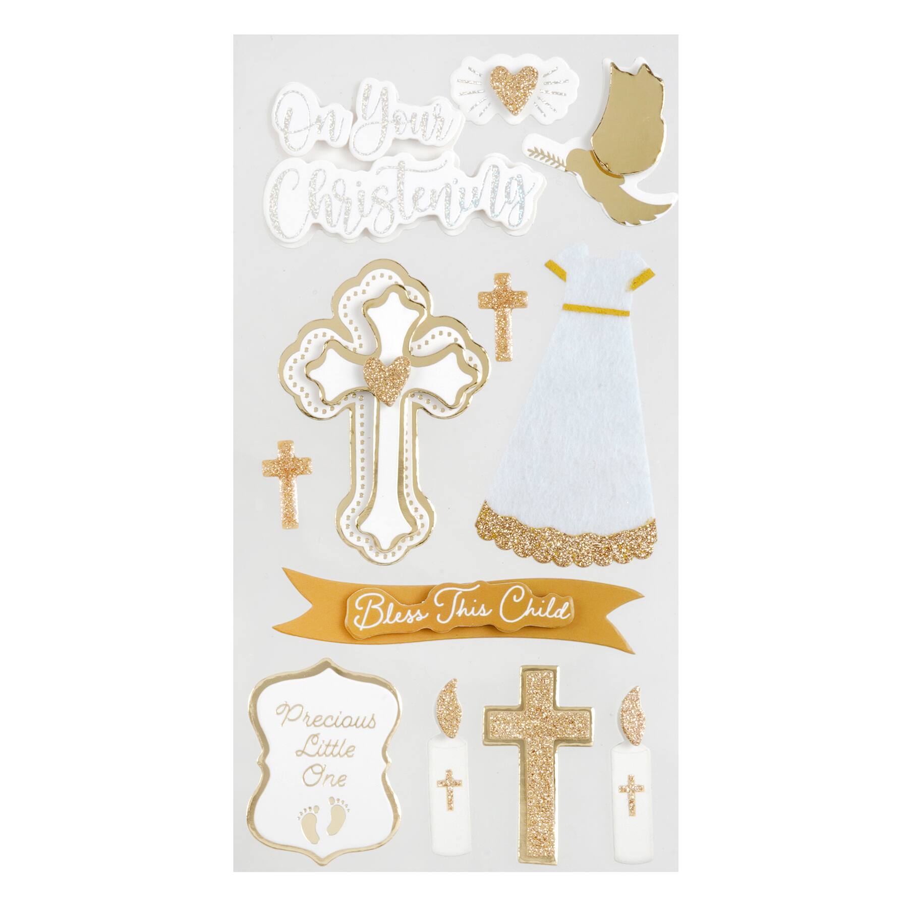 12 Pack: Christening Baby Stickers by Recollections™