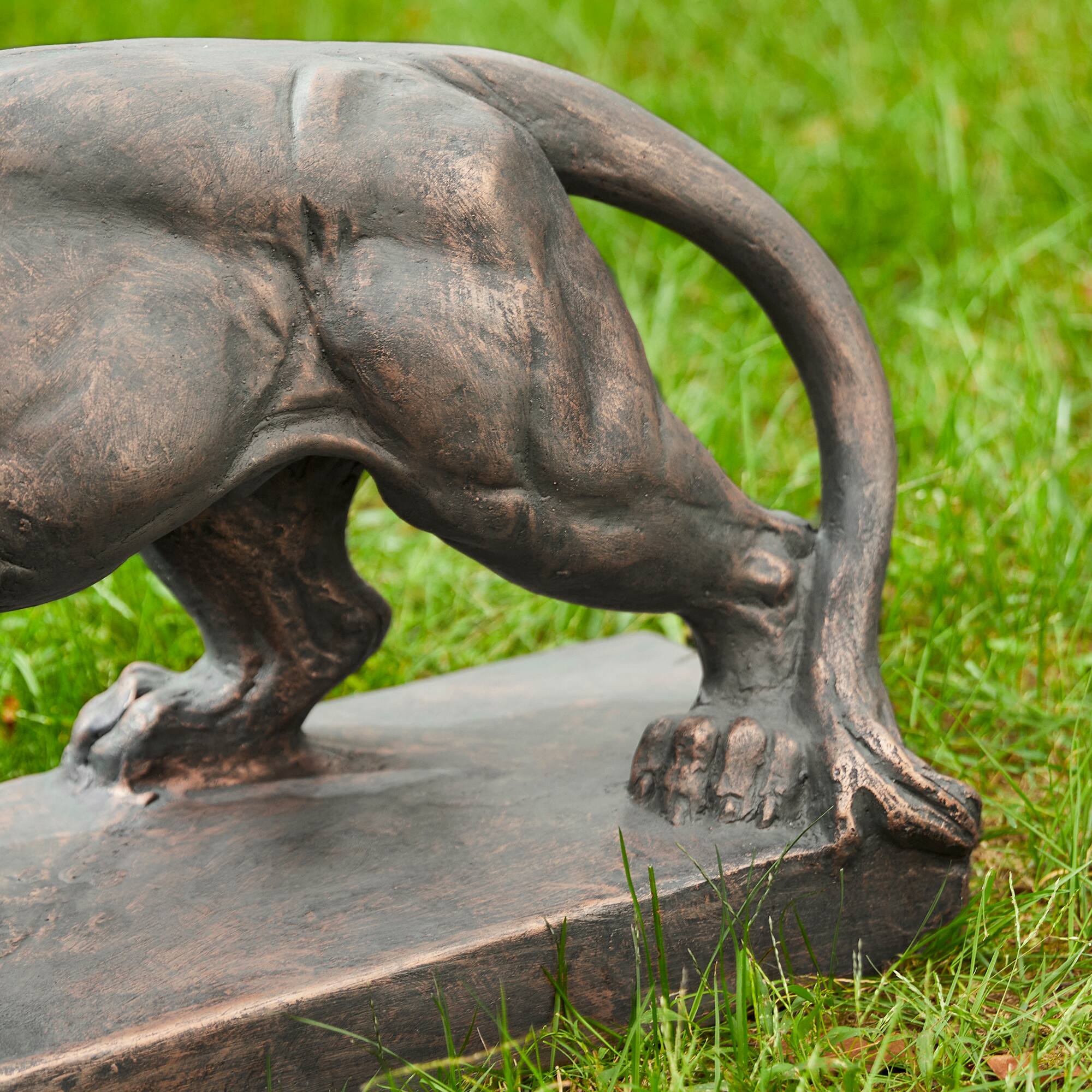 Glitzhome® 24.5" Walking Lion Garden Statue