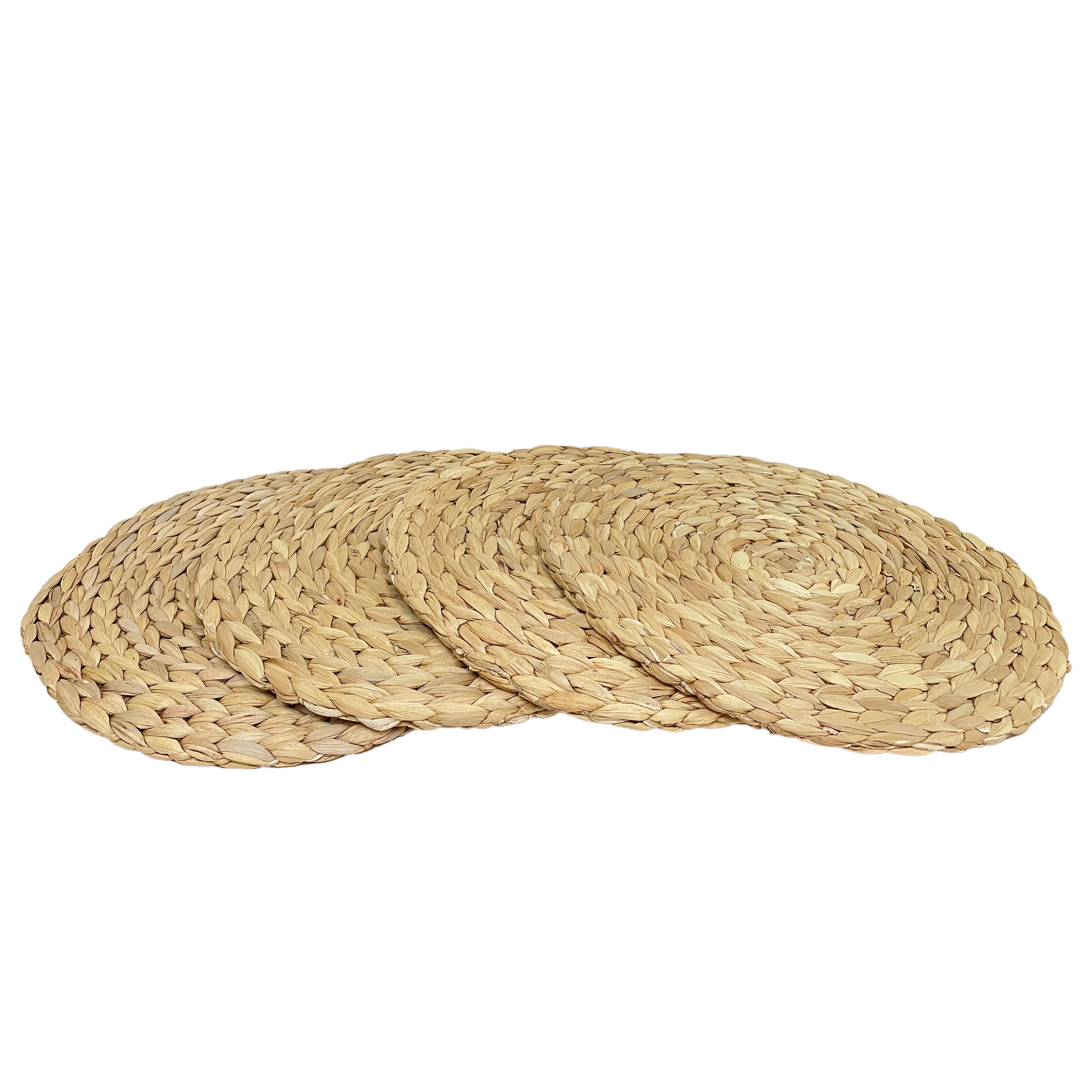 14" Woven Water Hyacinth Decorative Chargers, 4ct. by Celebrate It™