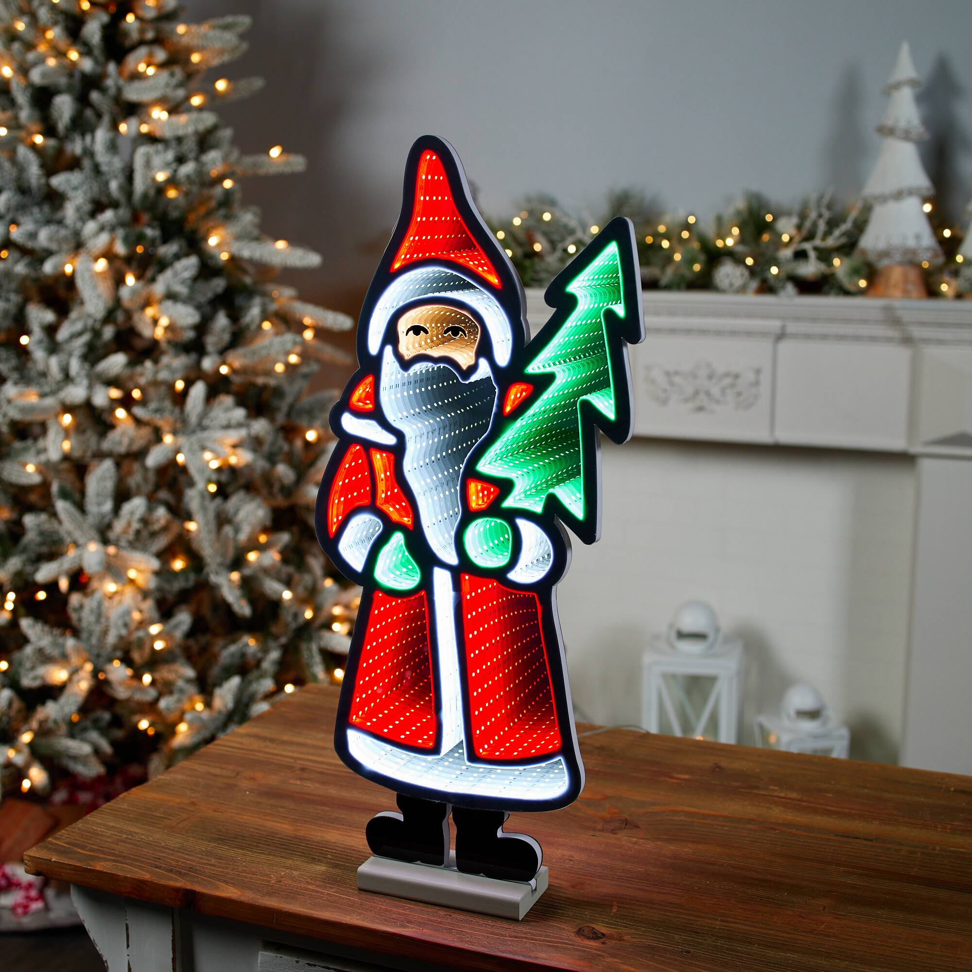 Santa with Pine Tree EkkoLight