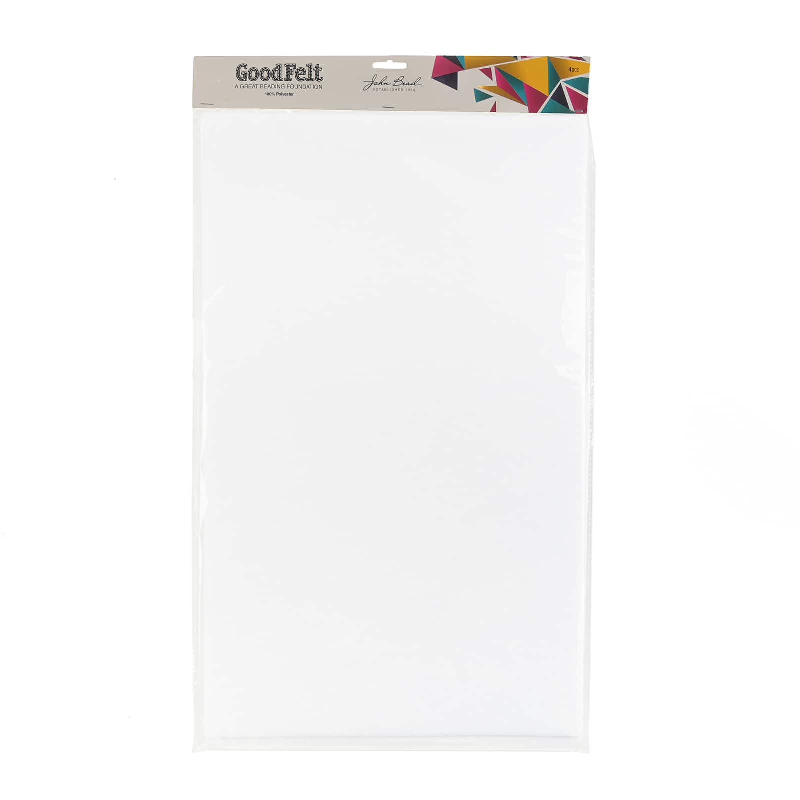 John Bead GoodFelt White Beading Foundation, 4ct.