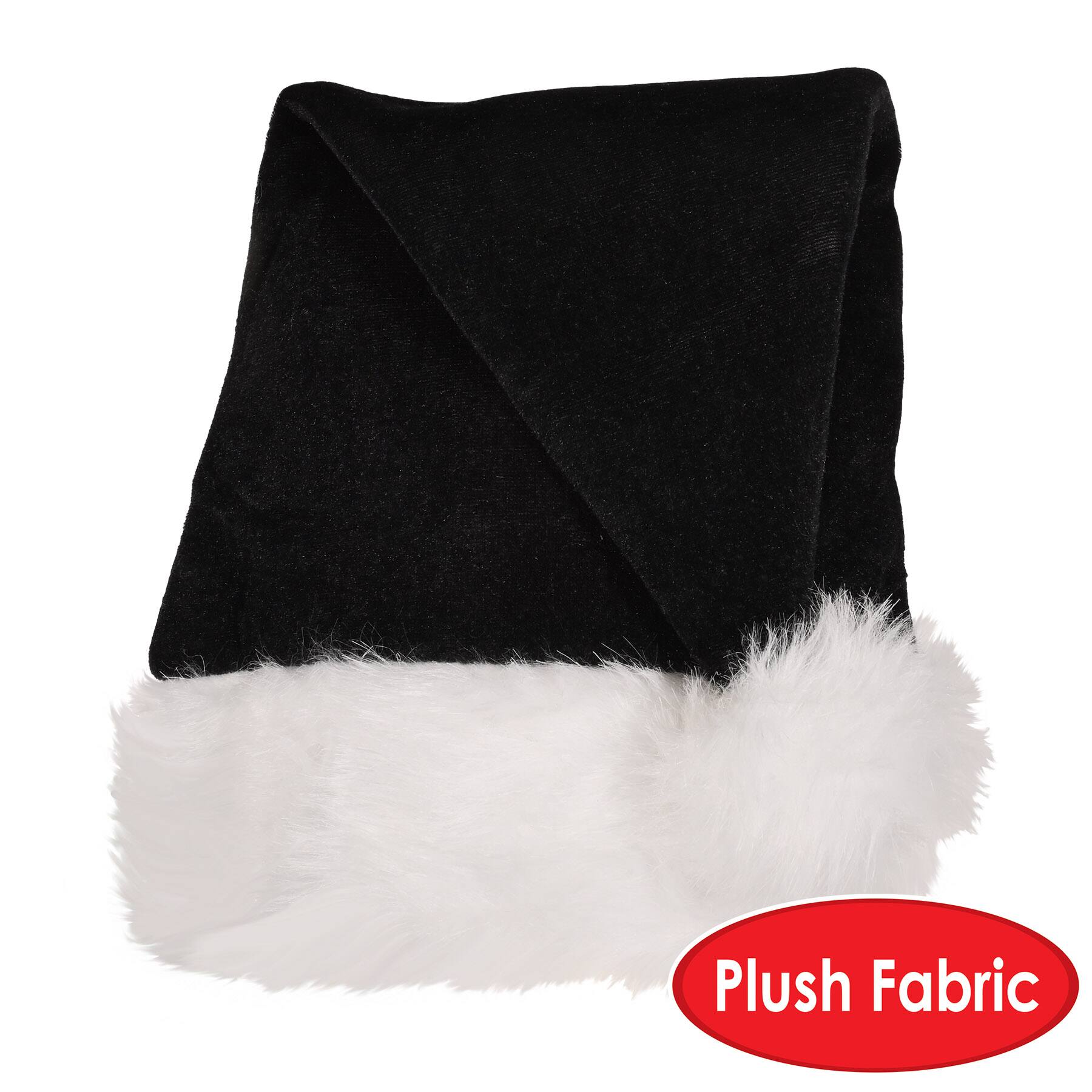 Beistle Black Adult Santa Hats, 2 Pack
