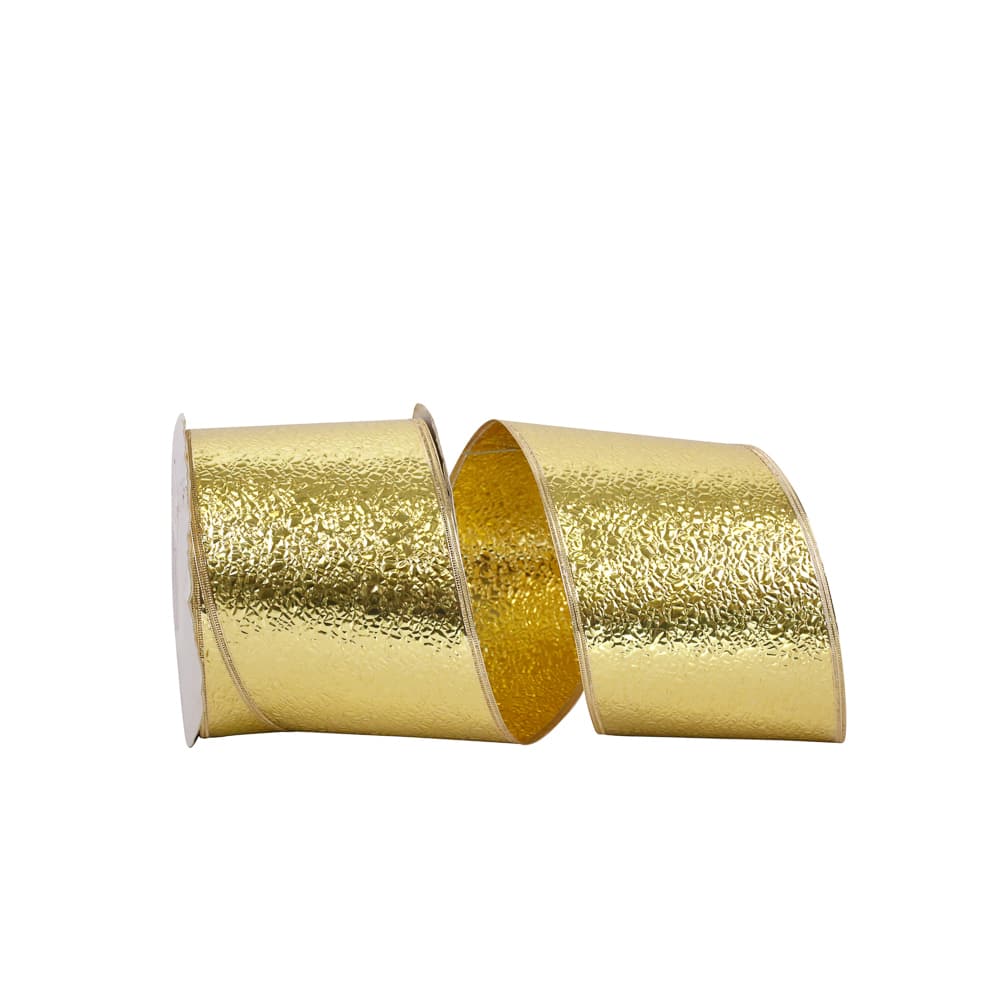 Reliant 4" x 50yd. Plastic Wired Cracked Ice Display Ribbon