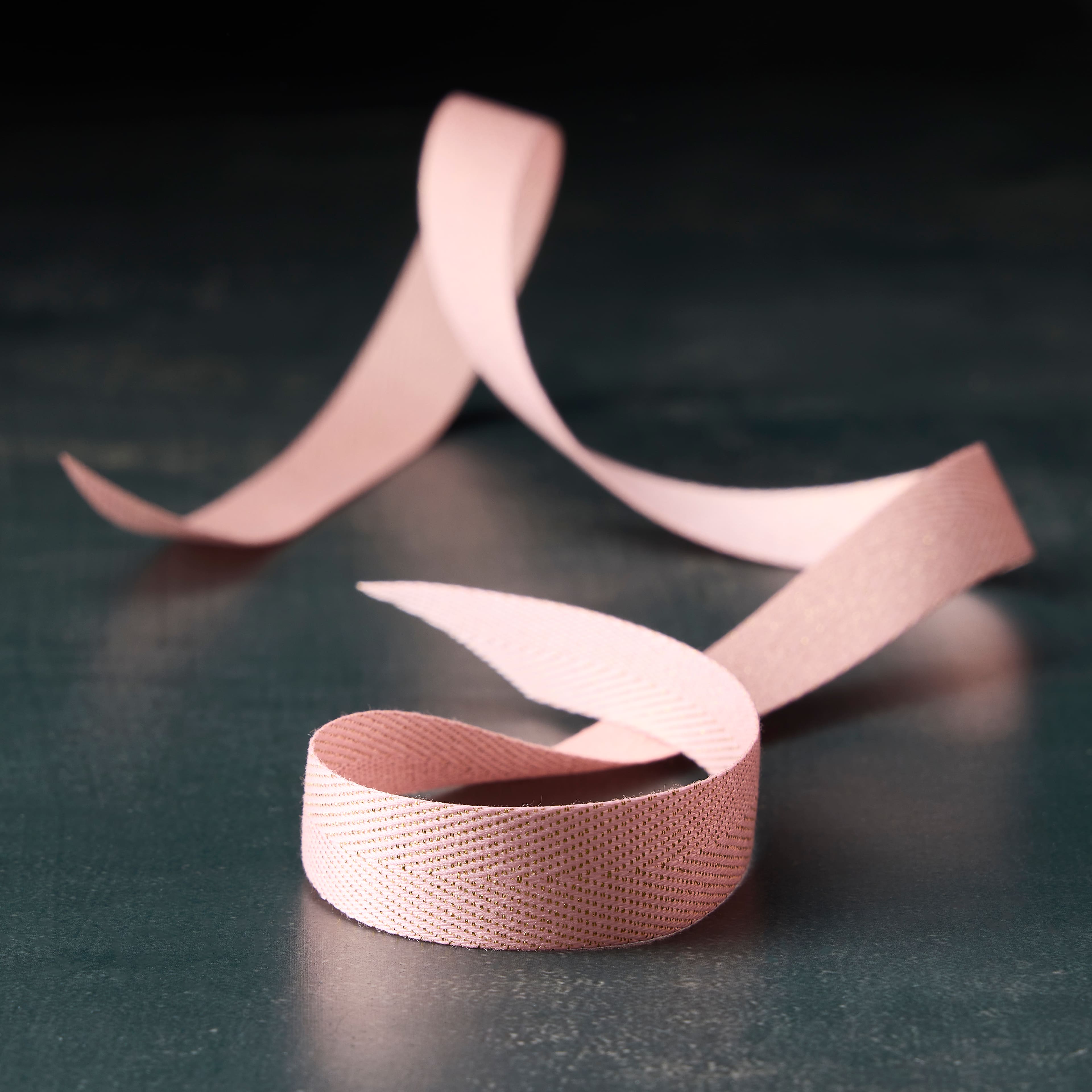 5/8" x 7yd. Pink Twill Ribbon by Celebrate It™