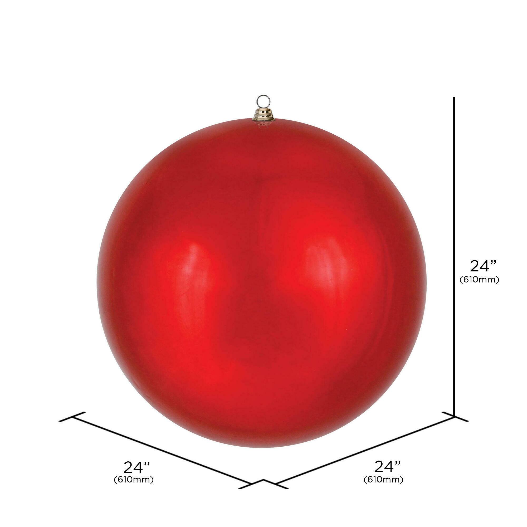 Vickerman 24" Giant Shiny Ball Christmas Ornament