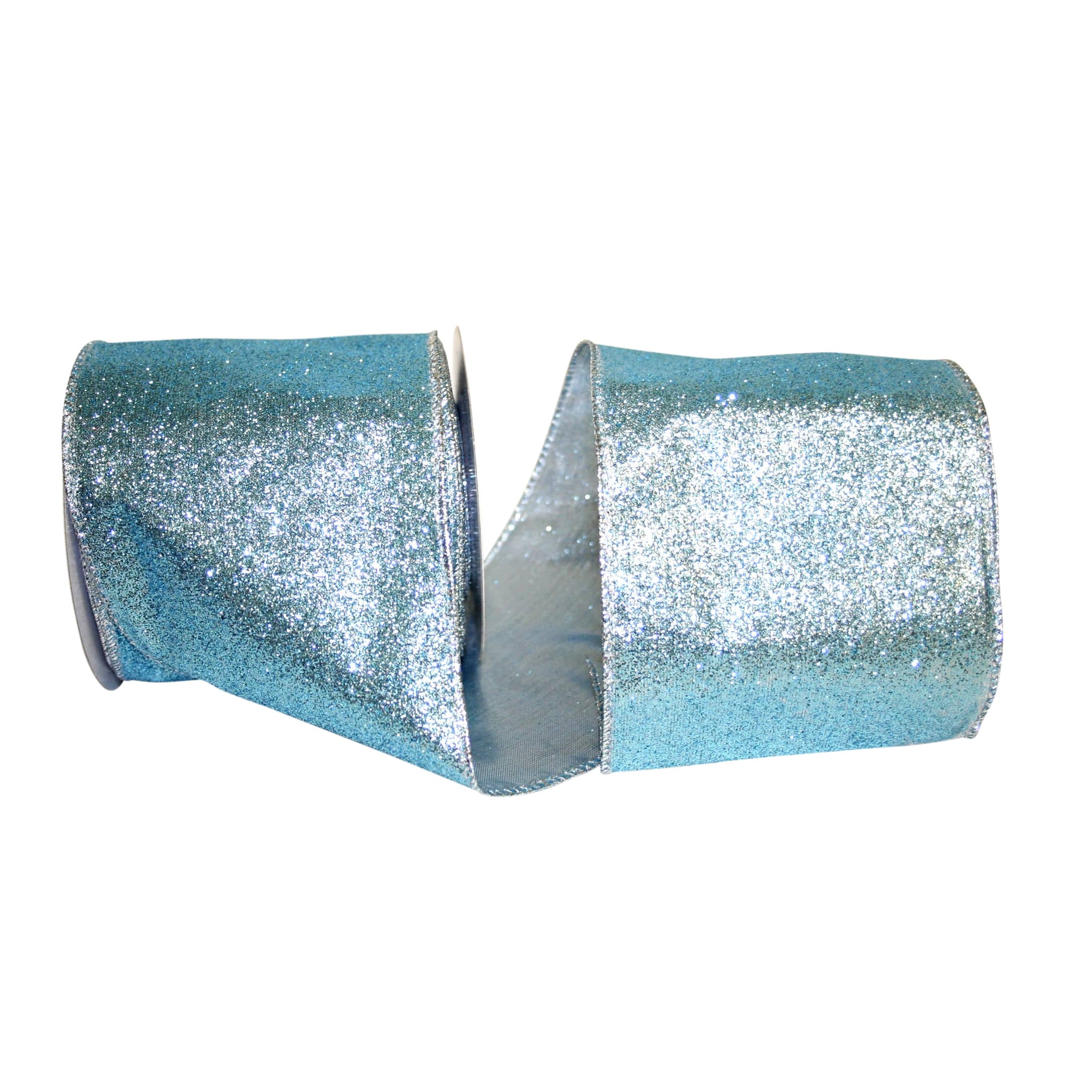 JAM Paper 4" x 10yd. Glitter Lamé Wired Ribbon