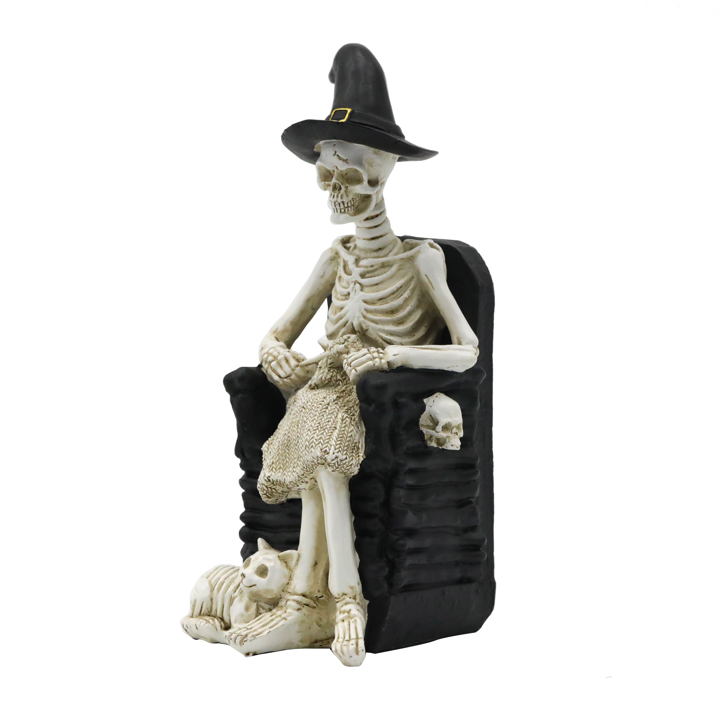 8.2" Knitting Witch Skeleton Tabletop Décor by Ashland®