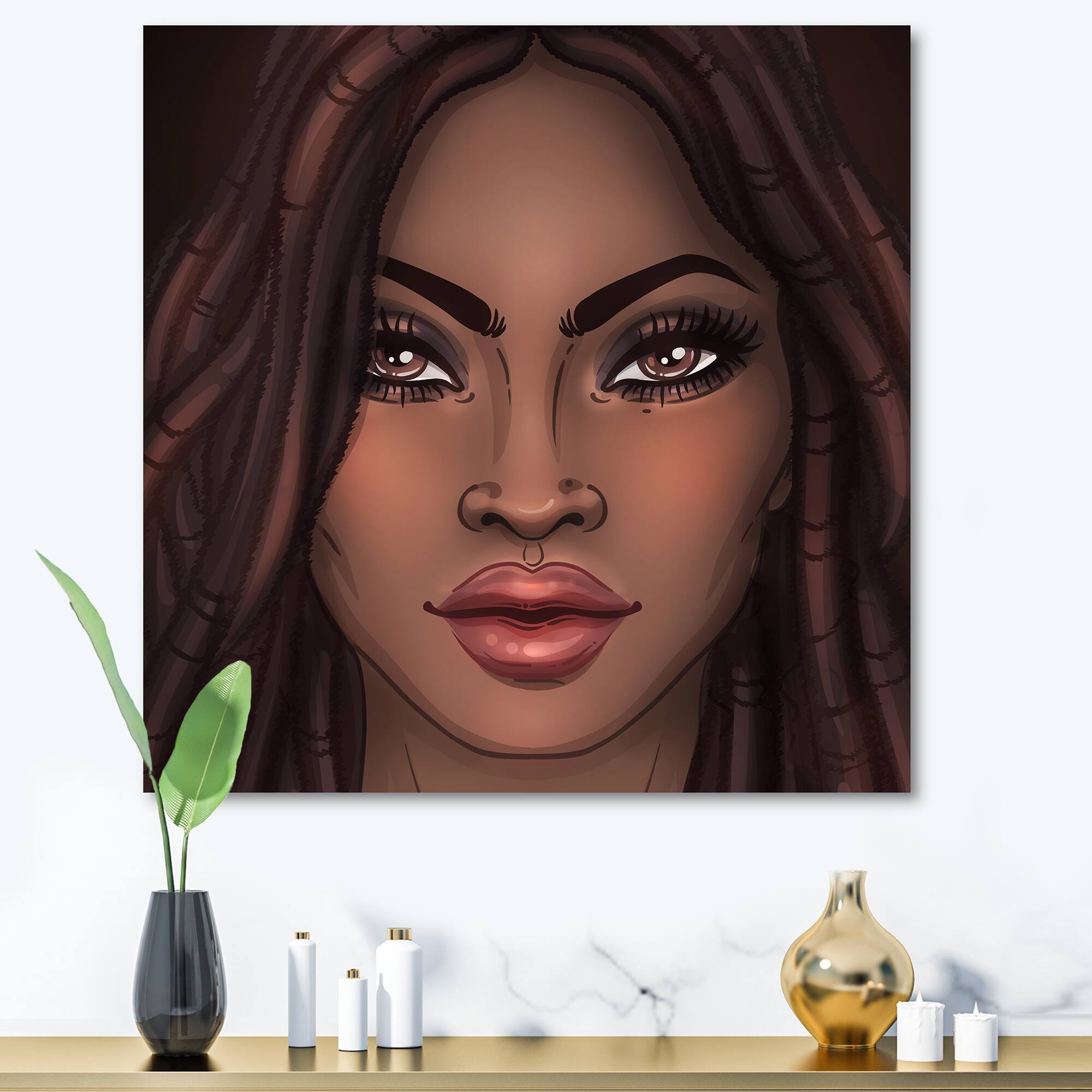 Designart - Portrait of African American Woman I