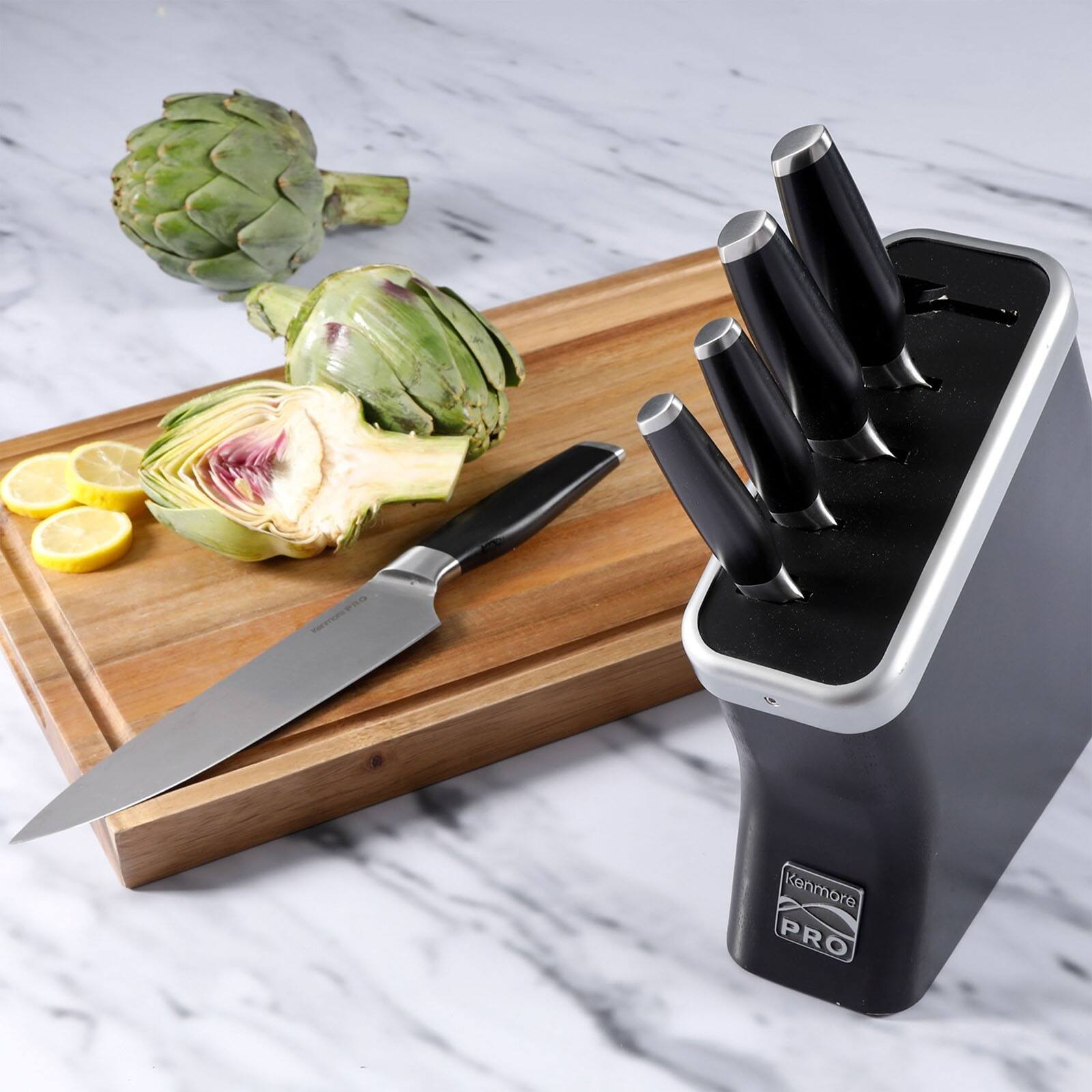 Kenmore® Pro Truman 6-Piece Black High Carbon Stainless Steel Cutlery Set