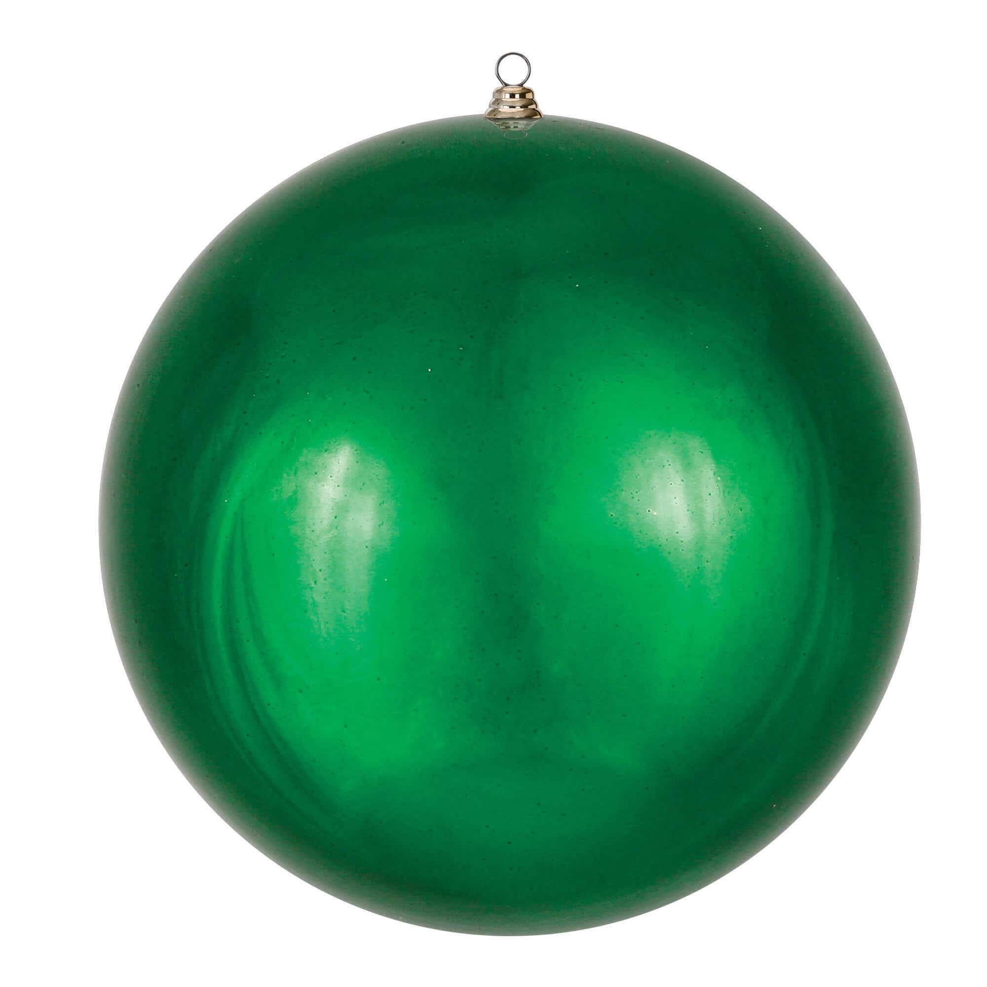 Vickerman 24" Giant Shiny Ball Christmas Ornament in Emerald | Michaels®