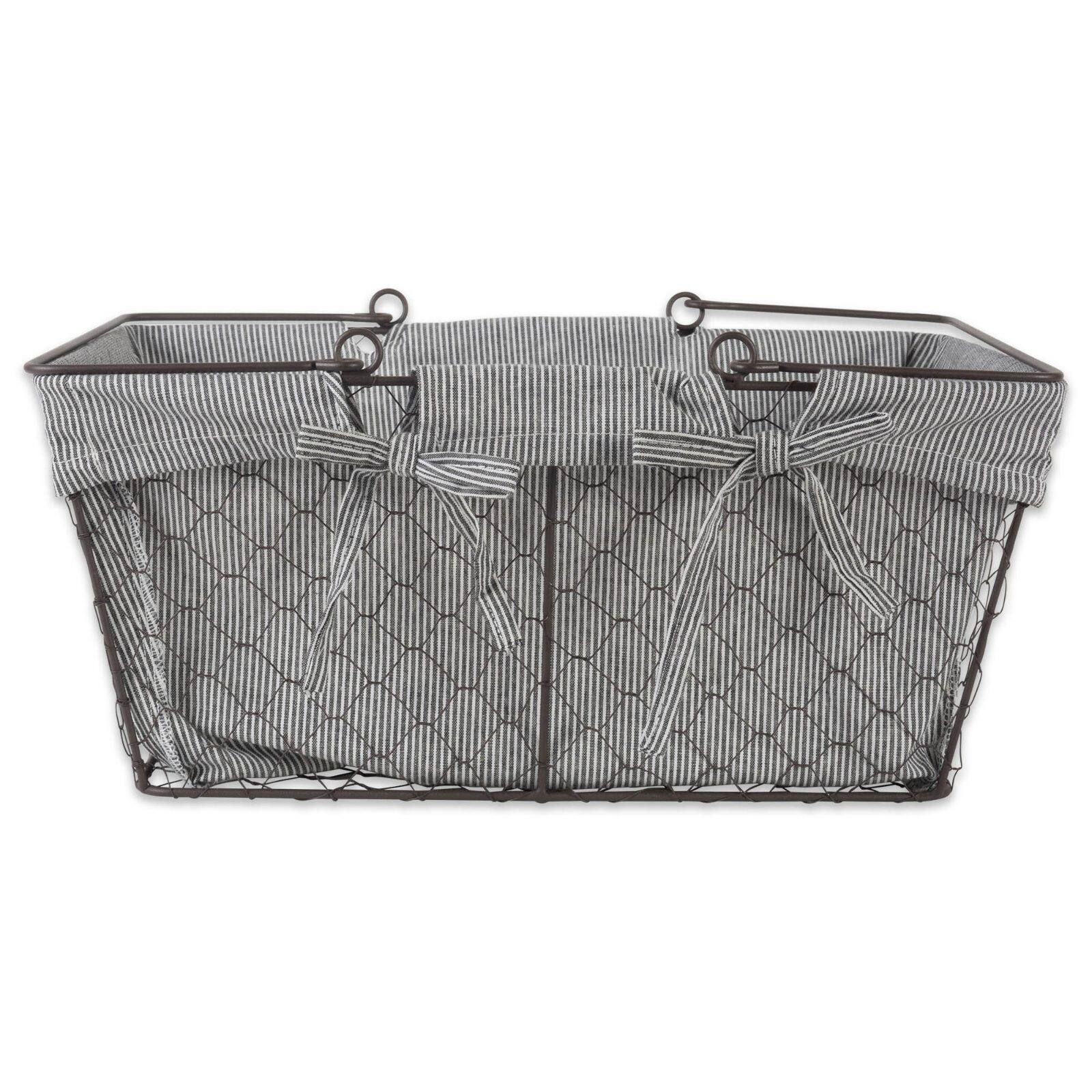 DII® Gray Chicken Wire Egg Basket