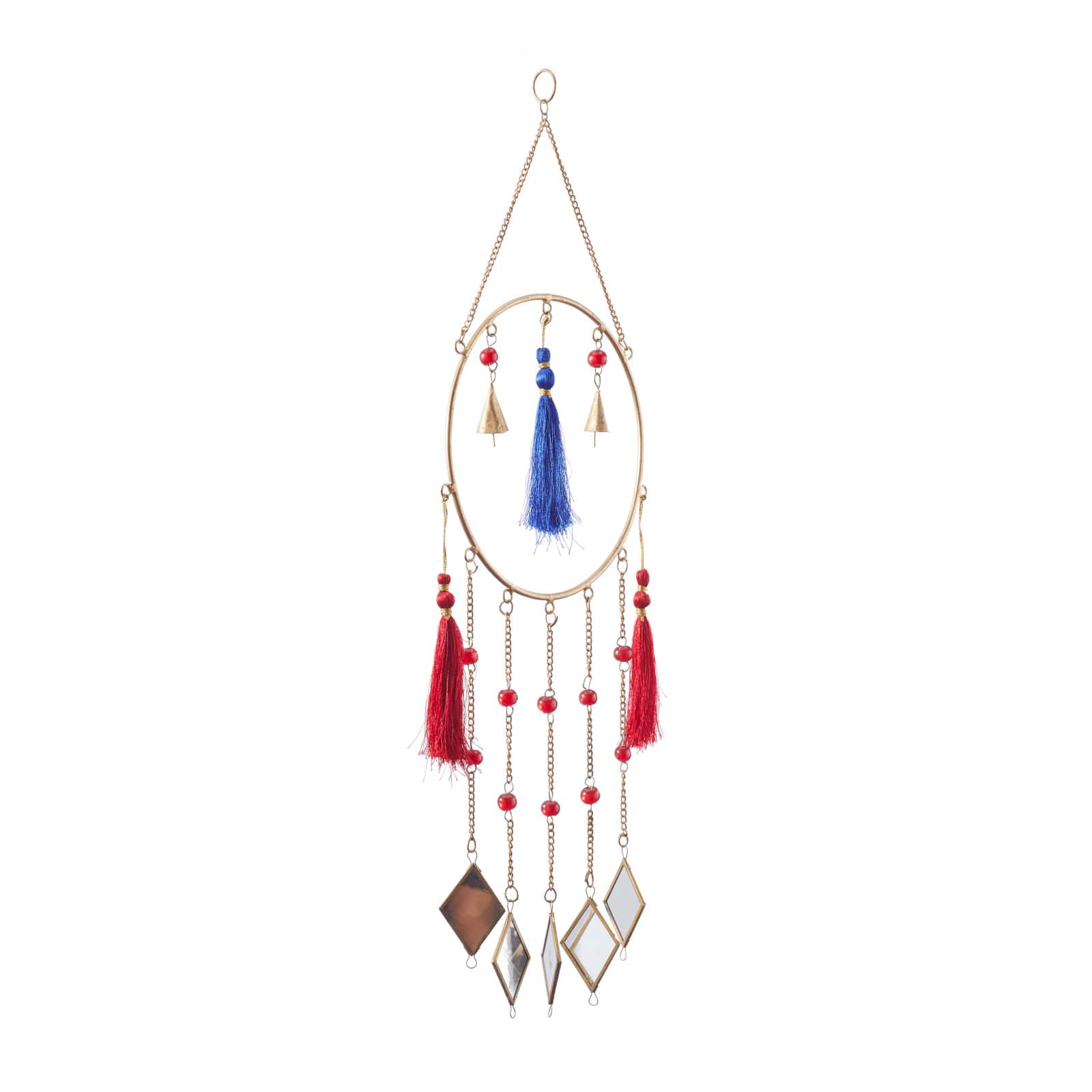 Multi Metal Contemporary Windchime, 31" x 12" x 2"
