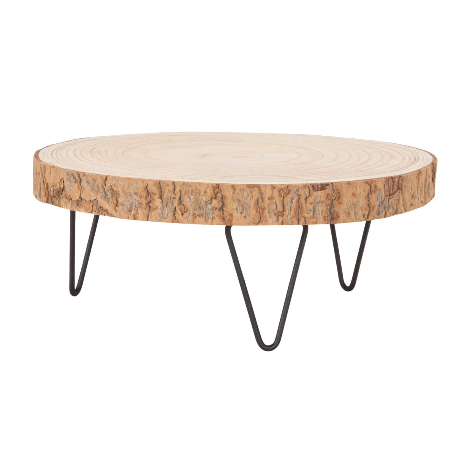 Hello Honey® Decorative Paulownia Wood Pedestal