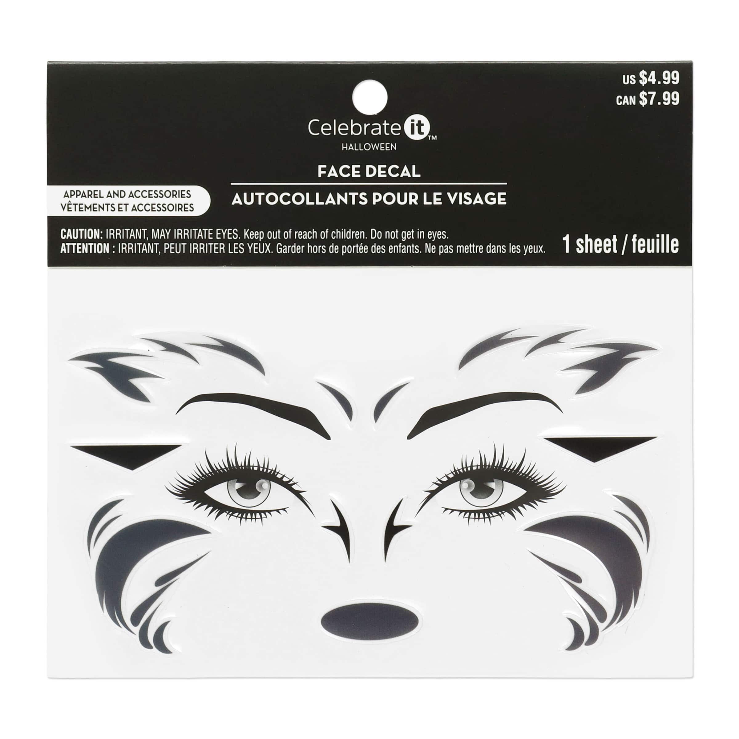 Halloween Wolf Face Decal by Celebrate It™