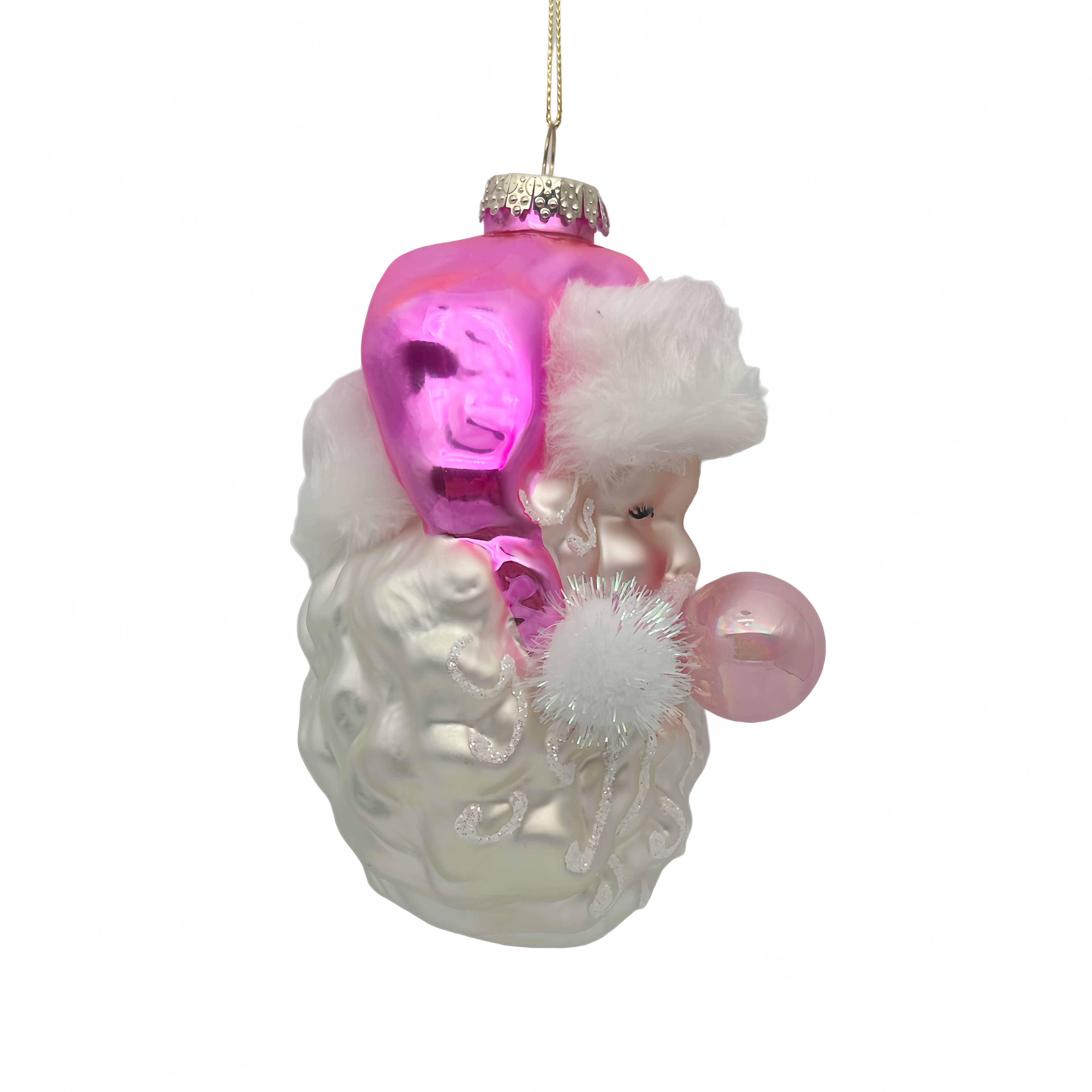 6" Bubble Santa Glass Ornament by Ashland®