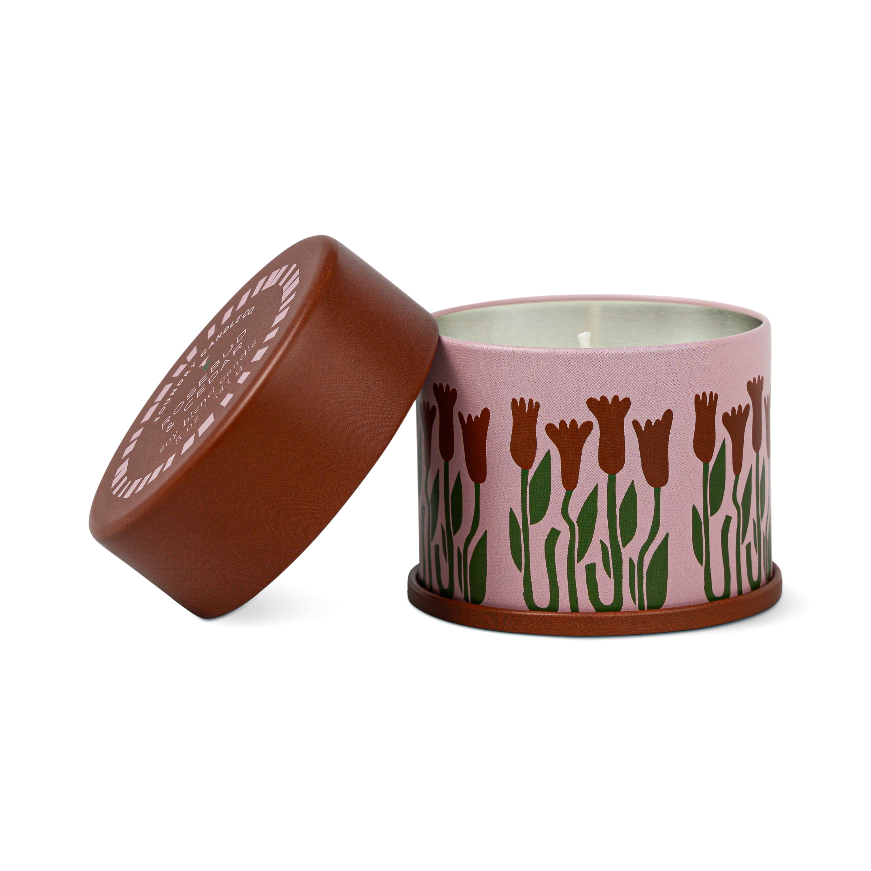 Foundry Candle Co. 5oz. Rosebud & Cedar Soy Blend Candle Tin