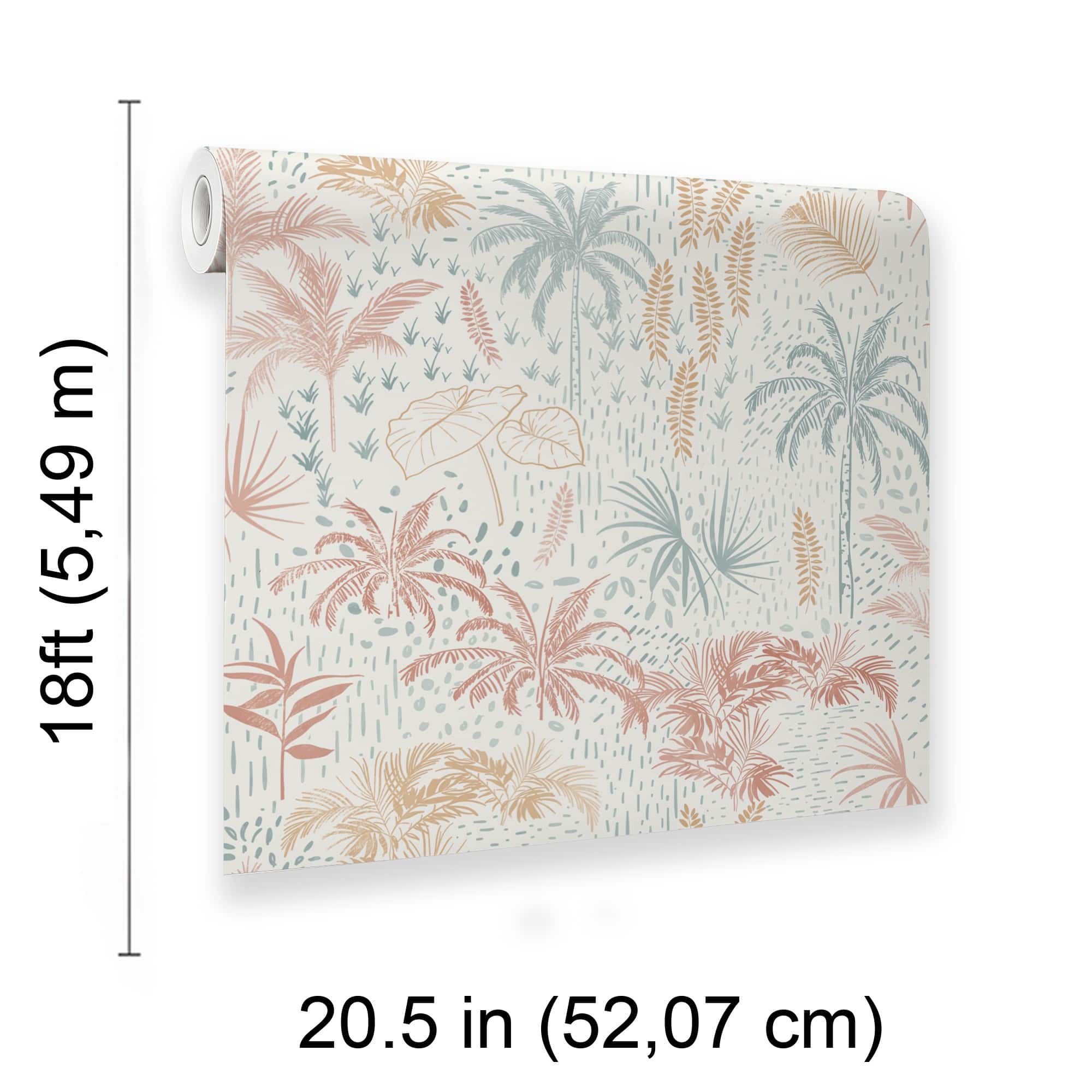 Designs Direct Etched Tropic Peel & Stick Wallpaper