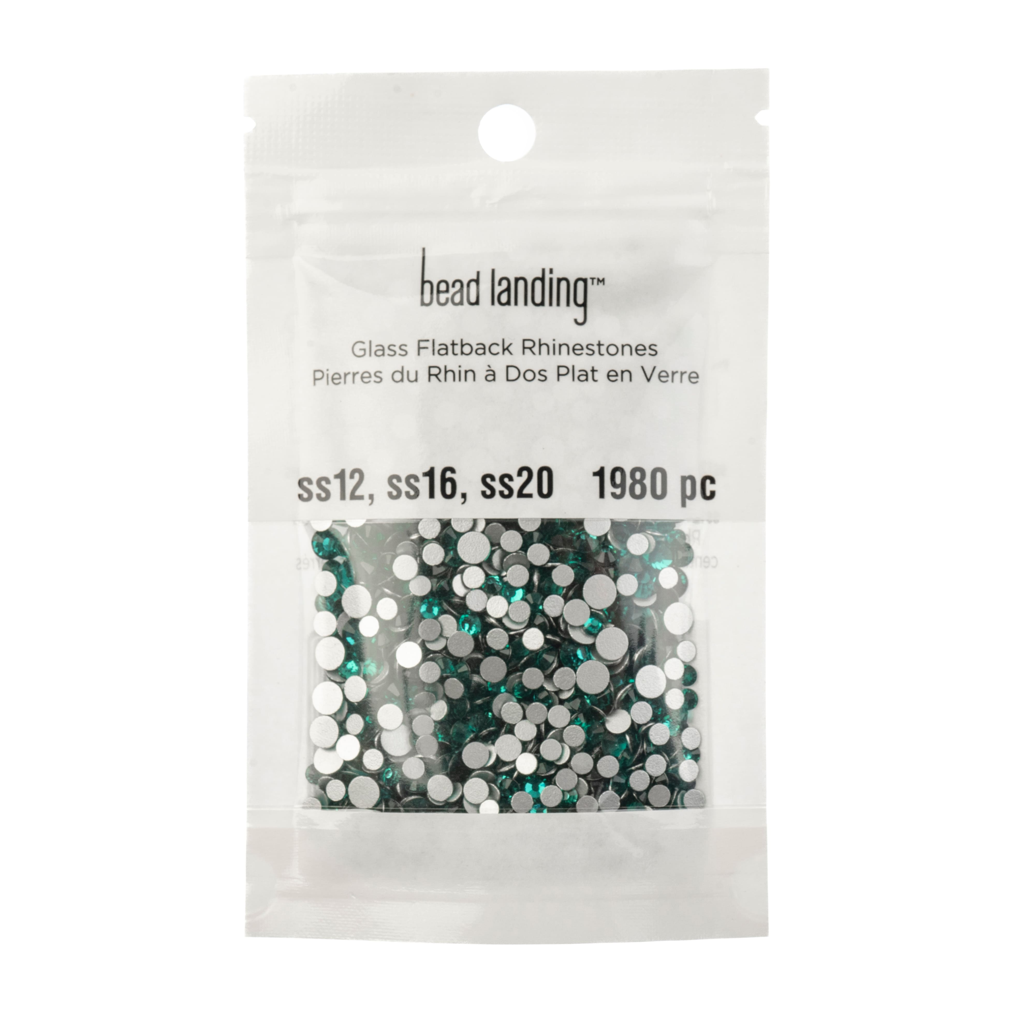 12 Pack: Combo Glass Flatback Rhinestones by Bead Landing™