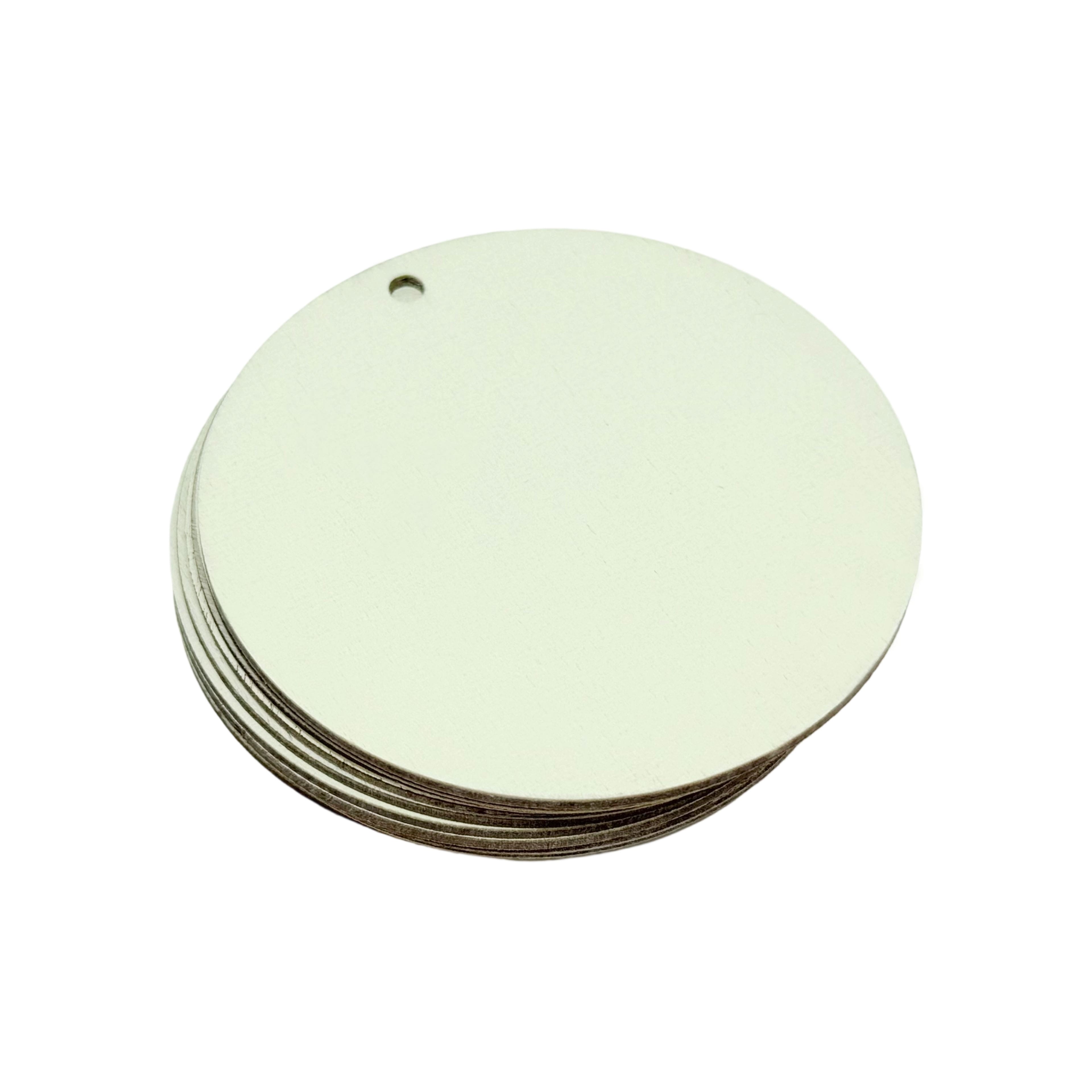 50 Pack 2.75" DIY Round Plywood Ornaments by Make Market®