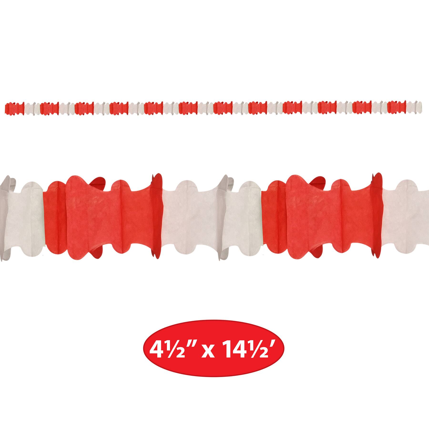Beistle 14.5ft. Red & White Ceiling Drops, 4ct.