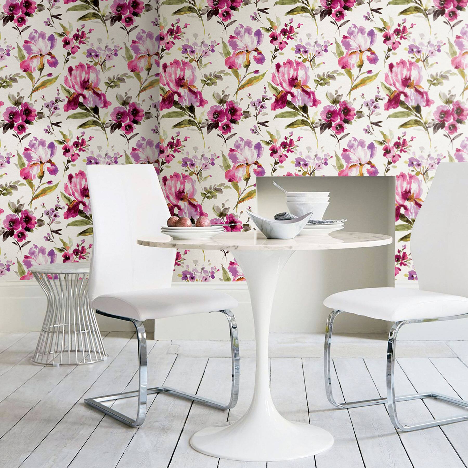 RoomMates Purple Iris Peel & Stick Wallpaper