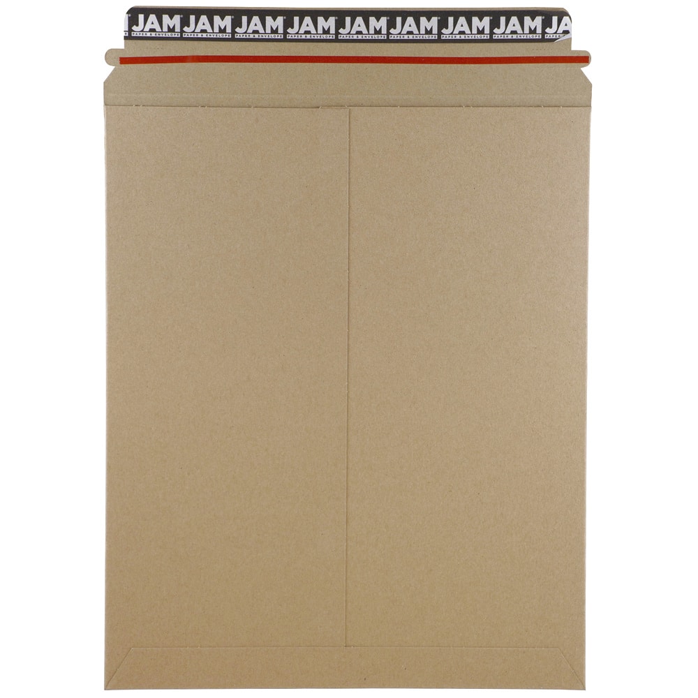 JAM Paper 11" x 13.5" Flat Photo Mailer Peel & Seal Closure Envelopes, 6ct.
