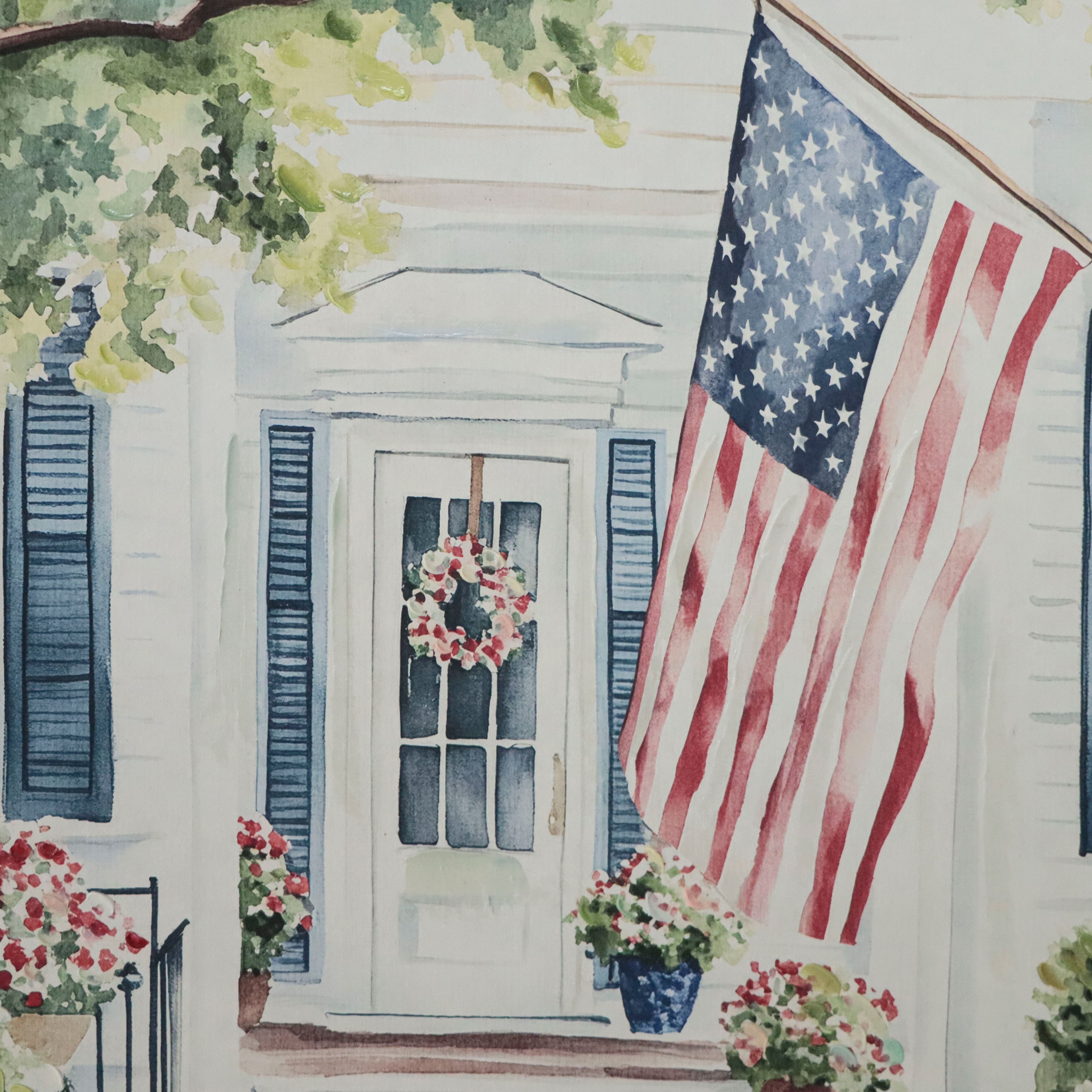 Red, White & Blue 24" Patriotic Home Canvas Wall Décor by Celebrate It™