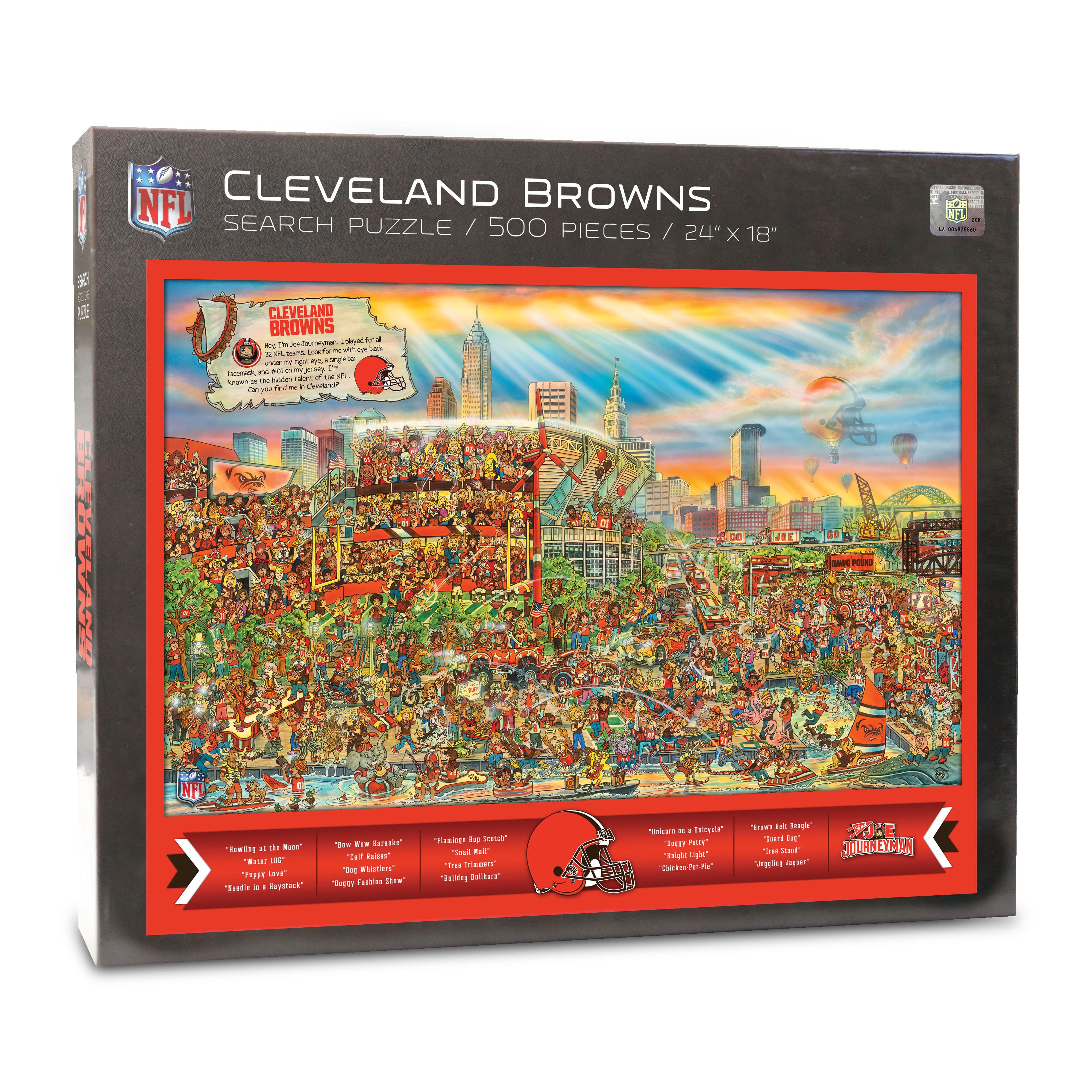Joe Journeyman NFL 500 Piece Jigsaw Puzzle By Youthefan in Cleveland Browns | 18" x 24" | Michaels®