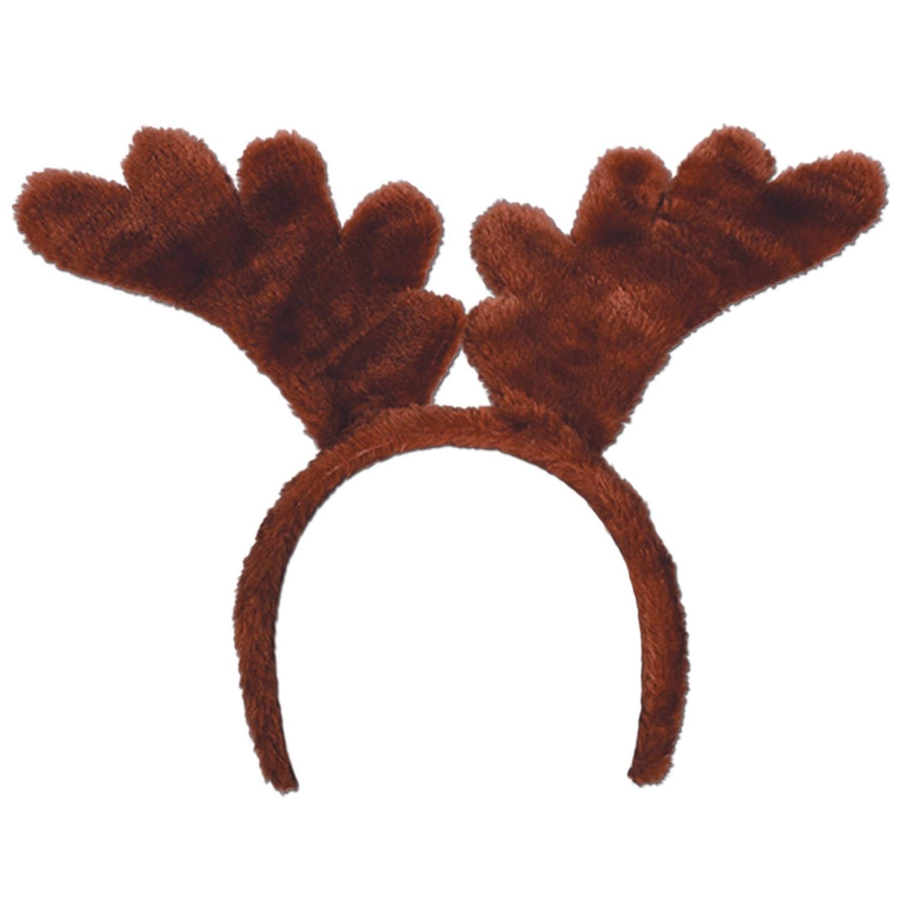Beistle Adult Brown Soft-Touch Reindeer Antlers, 2ct.