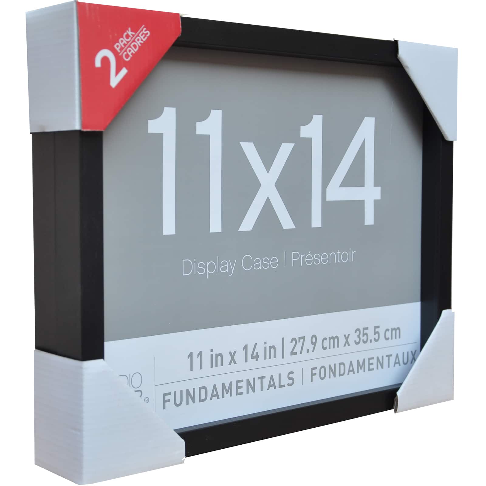 9 Packs: 2 ct. (18 total) Black Fundamentals 11" x 14" Display Cases by Studio Décor®
