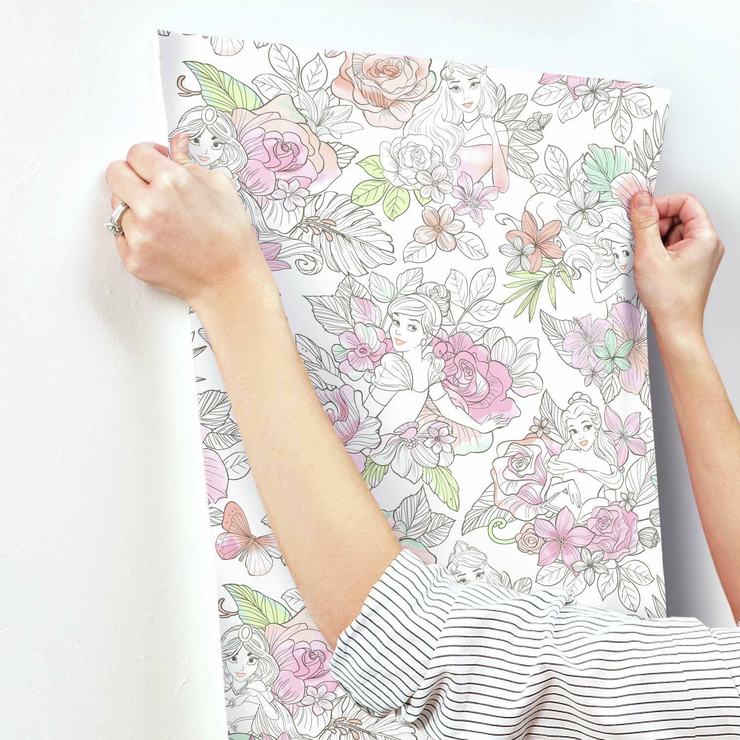 RoomMates Disney Princess Floral Peel & Stick Wallpaper