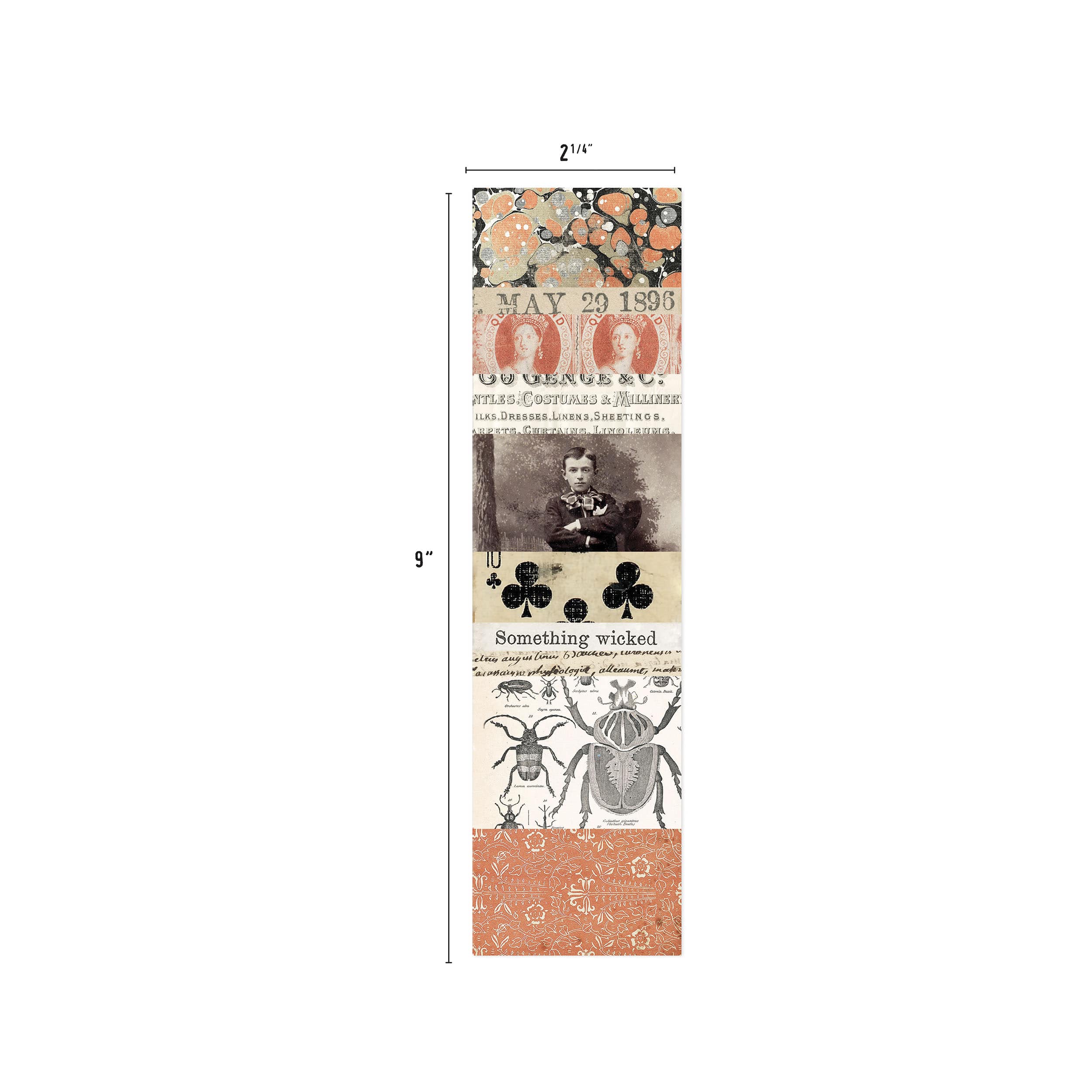 Tim Holtz® Idea-Ology 2.25" x 9" Halloween Collage Paper Strips, 24ct.