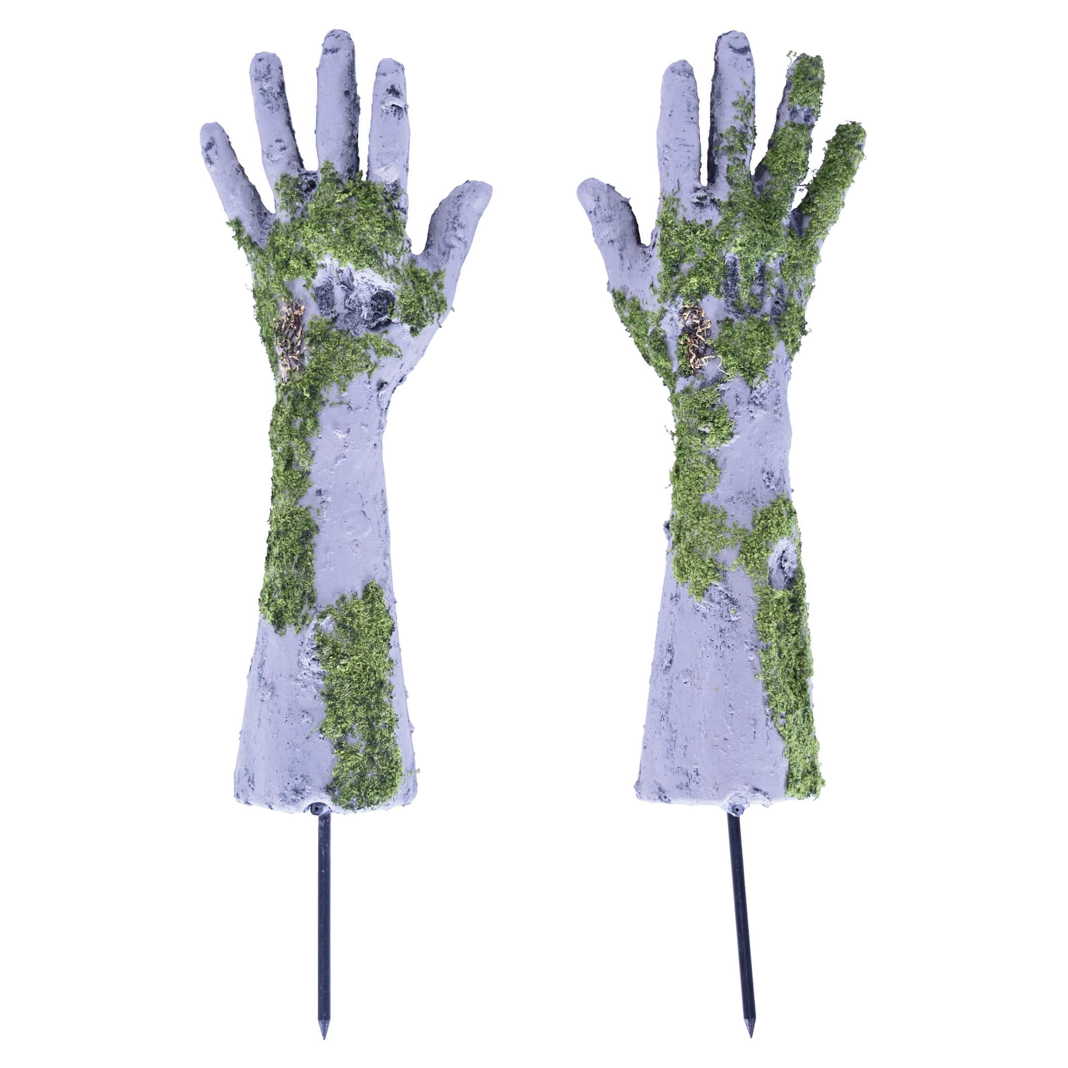Beistle Zombie Hand Plastic Yard Stakes Set