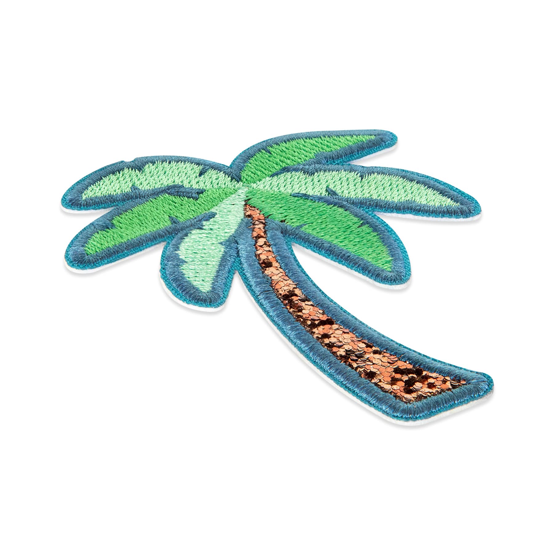 Summer Palm Tree Iron-On & Adhesive Embroidered Patch by Make Market®