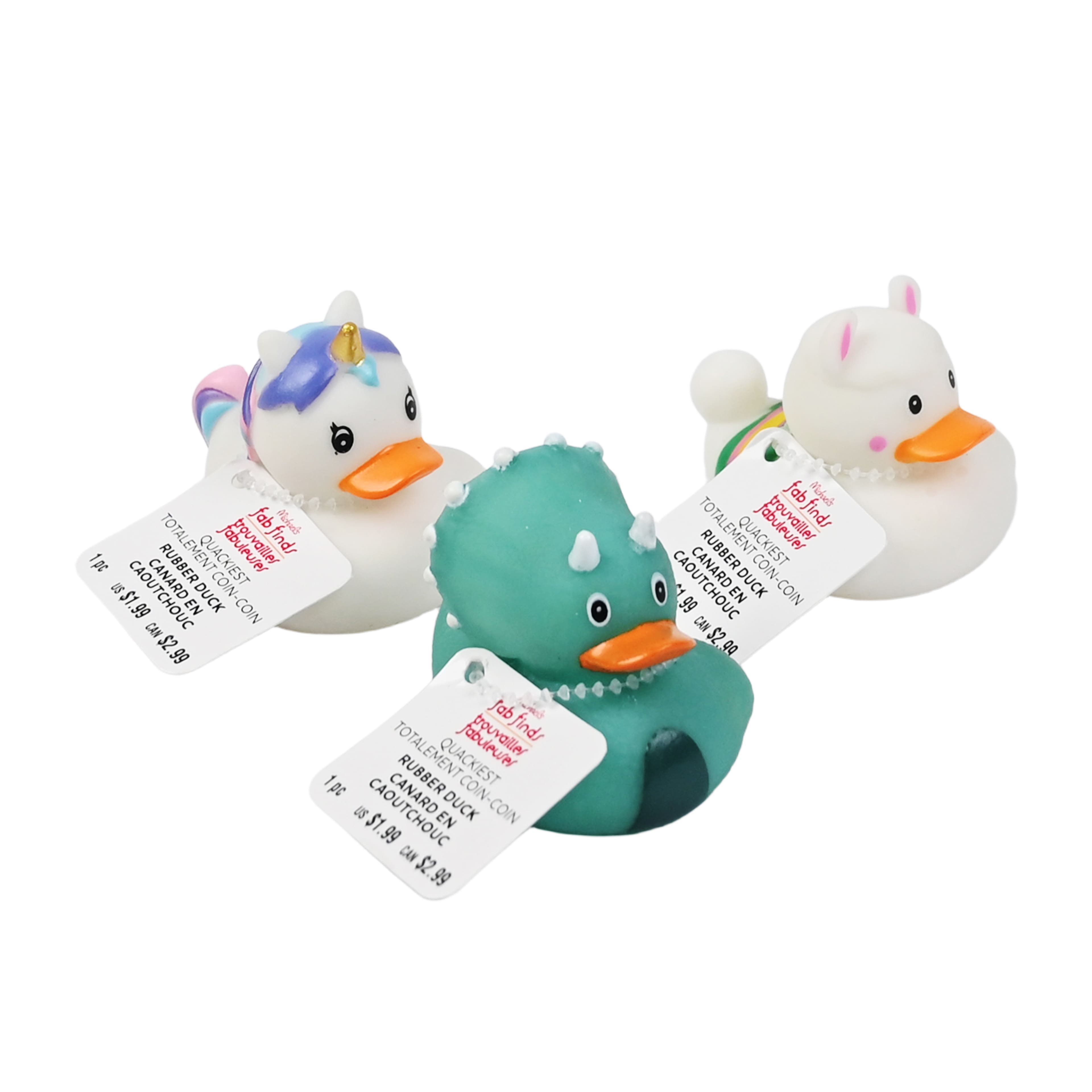 Assorted 2" Animal Rubber Duck, 1pc. by Fab Finds
