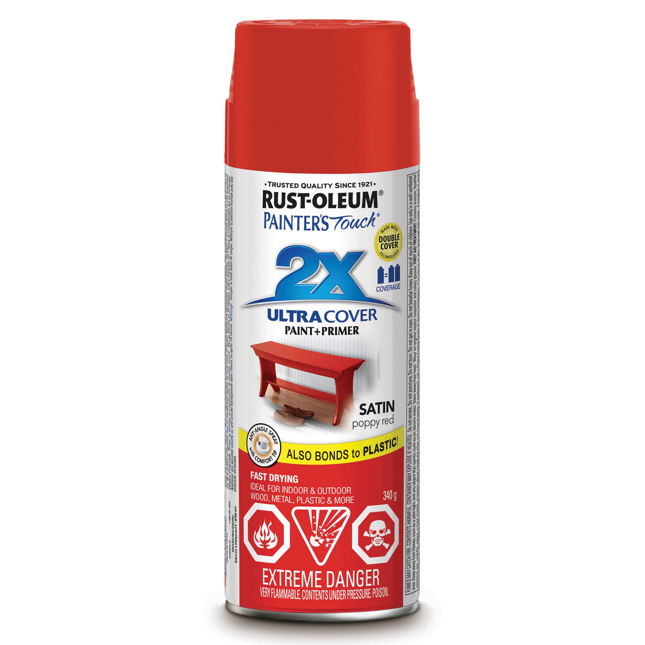 Peinture satinée en aérosol 2X Ultra Cover Painter's Touch de Rust-Oleum