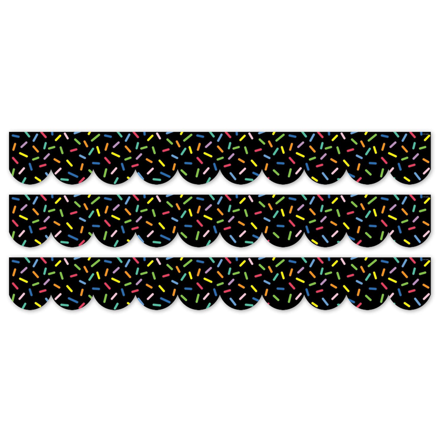 Creative Teaching Press® Core Décor Sprinkles on Black EZ Border, 48ft. Per Pack, 3 packs