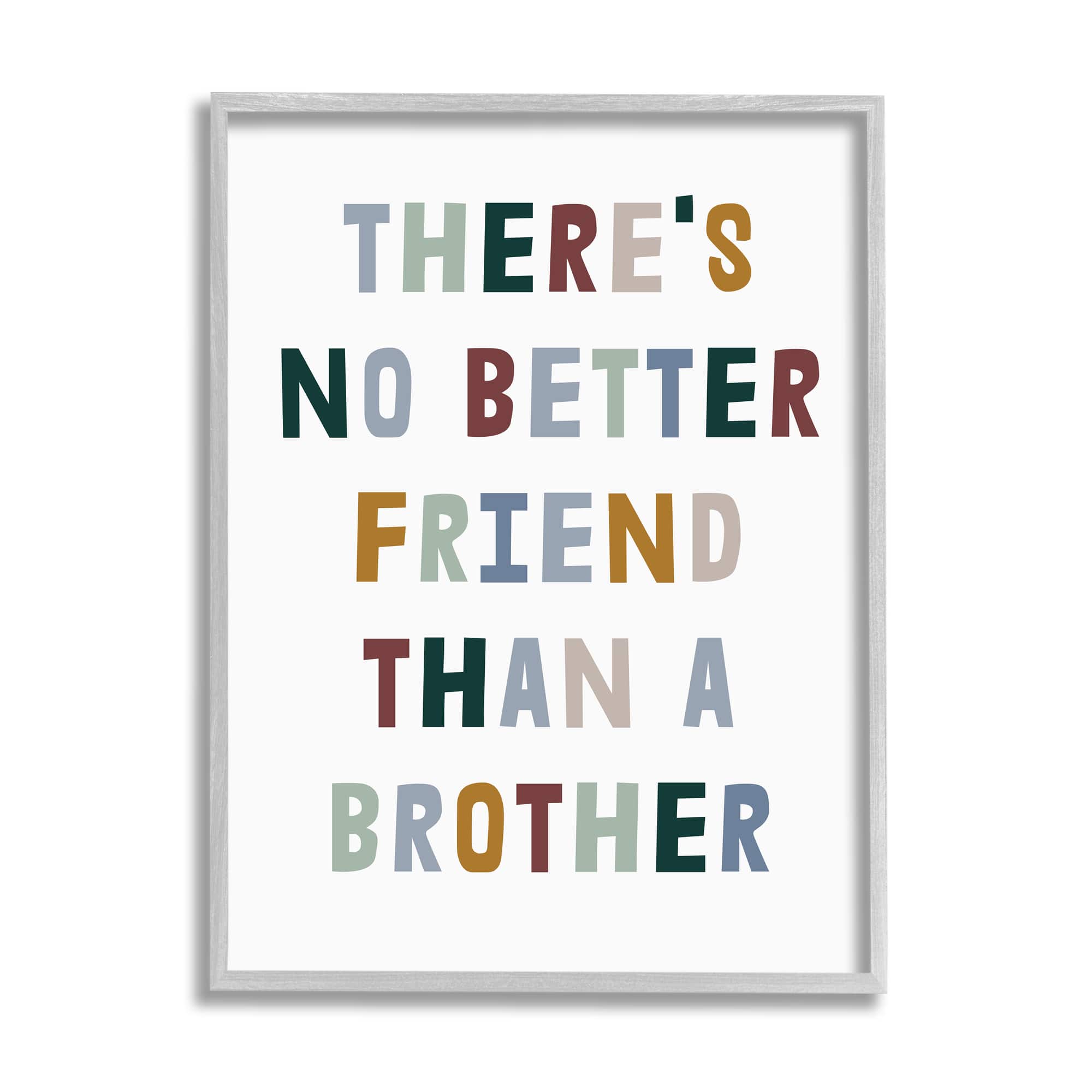 Stupell Industries There's No Better Friend Than a Brother Phrase Framed Wall Art
