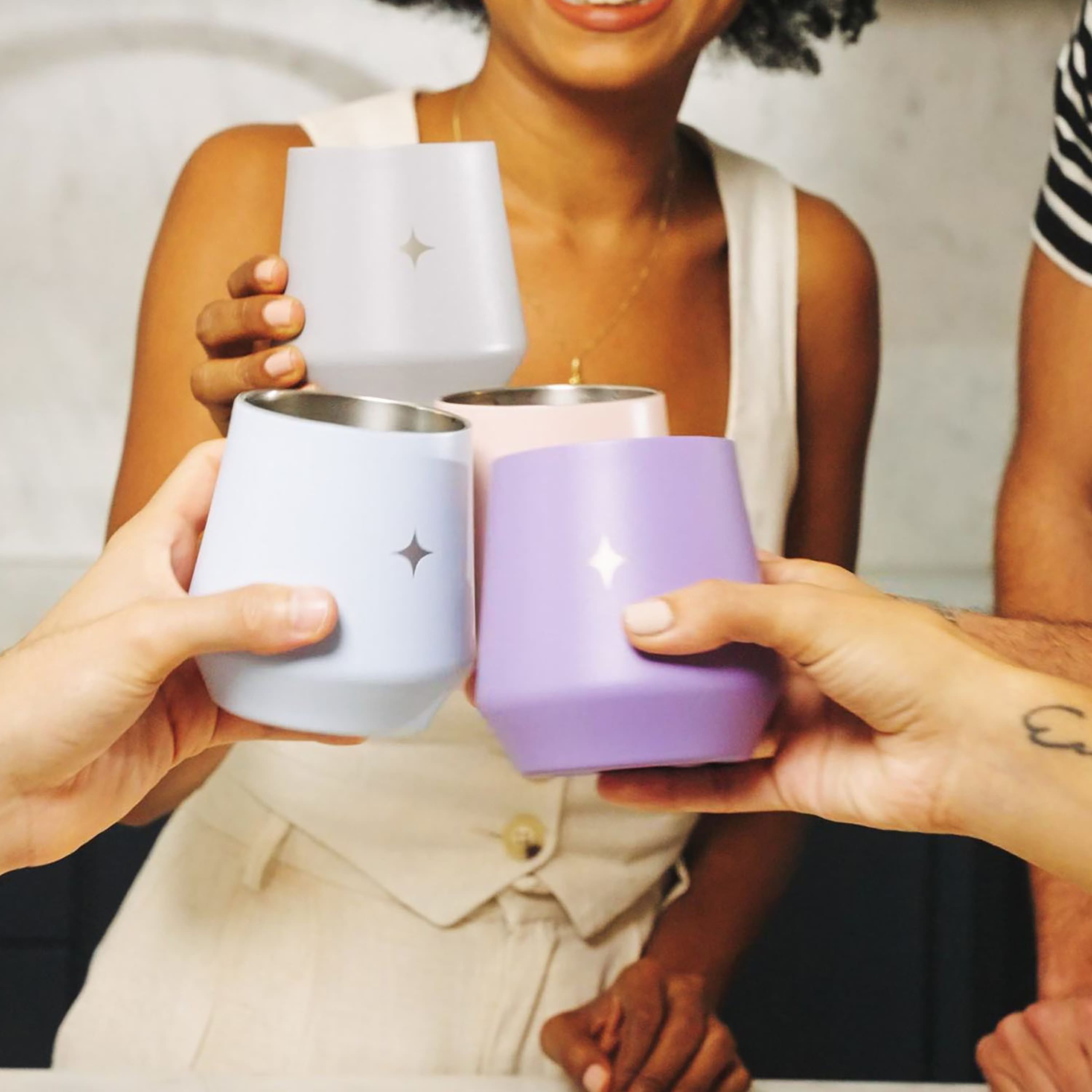 JoyJolt® 12oz. Vacuum Insulated Stemless Wine Tumbler with Lid