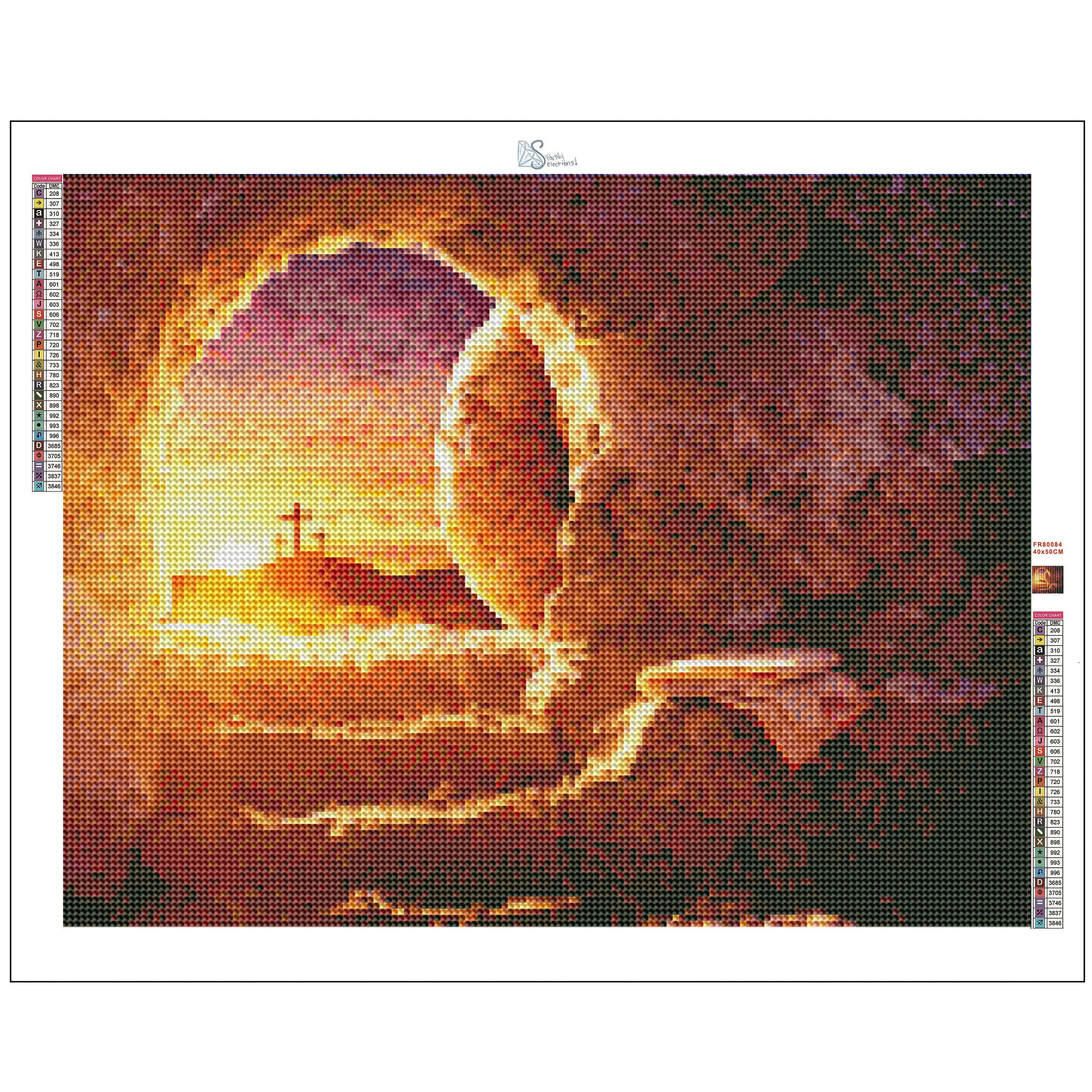 Sparkly Selections Easter Resurrection Diamond Painting Kit, Square Diamonds