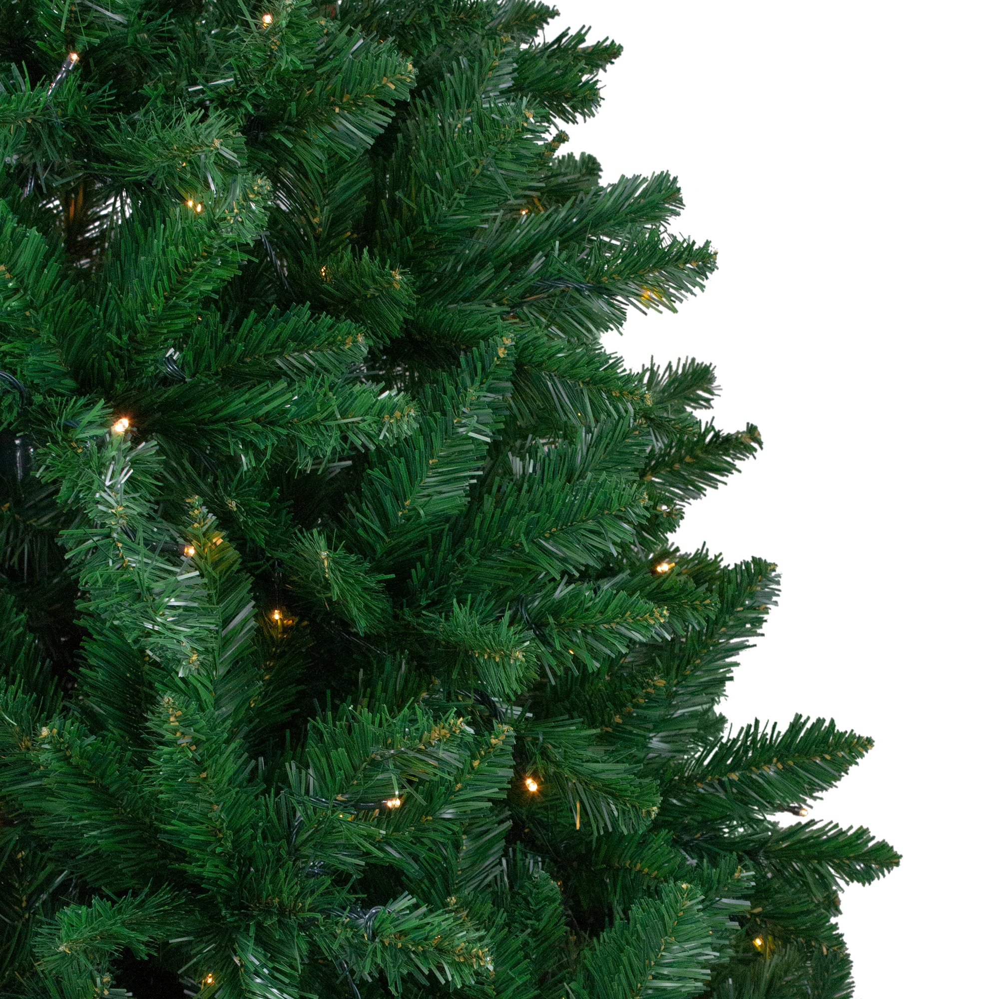 9ft. Pre-Lit Twin Lakes Fir Artificial Christmas Tree, Warm White LED Lights