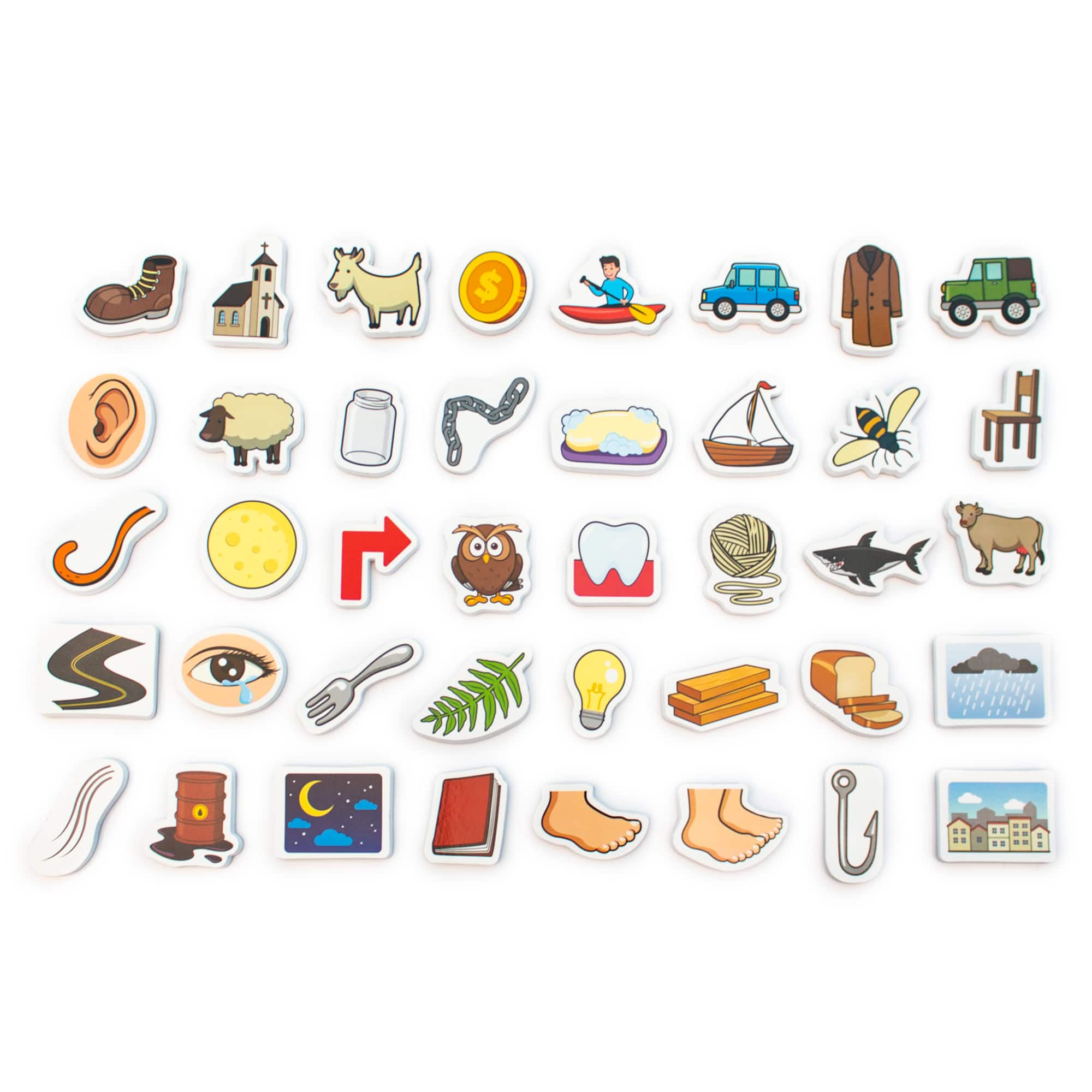 Junior Learning® Vowel Objects Magnetic Foam Educational Set