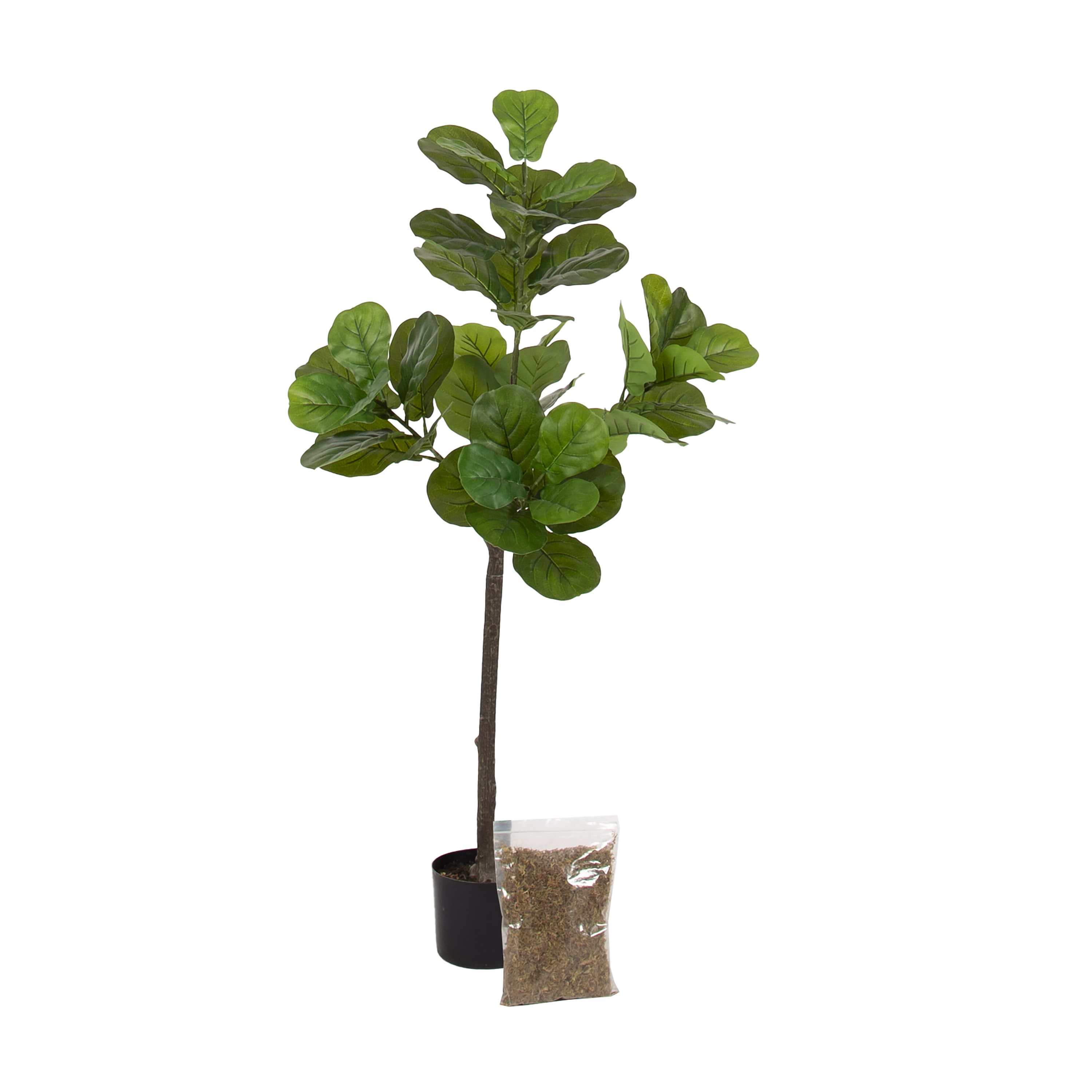 Kate and Laurel Fidmont 4ft. Green Faux Fiddle Fig Tree