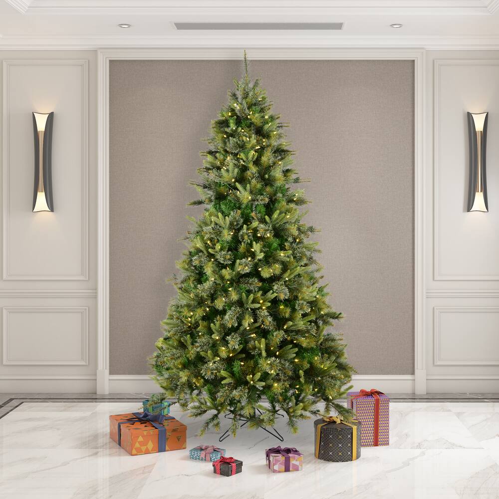 8.5ft. Pre-Lit Cashmere Pine Artificial Christmas Tree, Warm White Dura-Lit® LED Lights