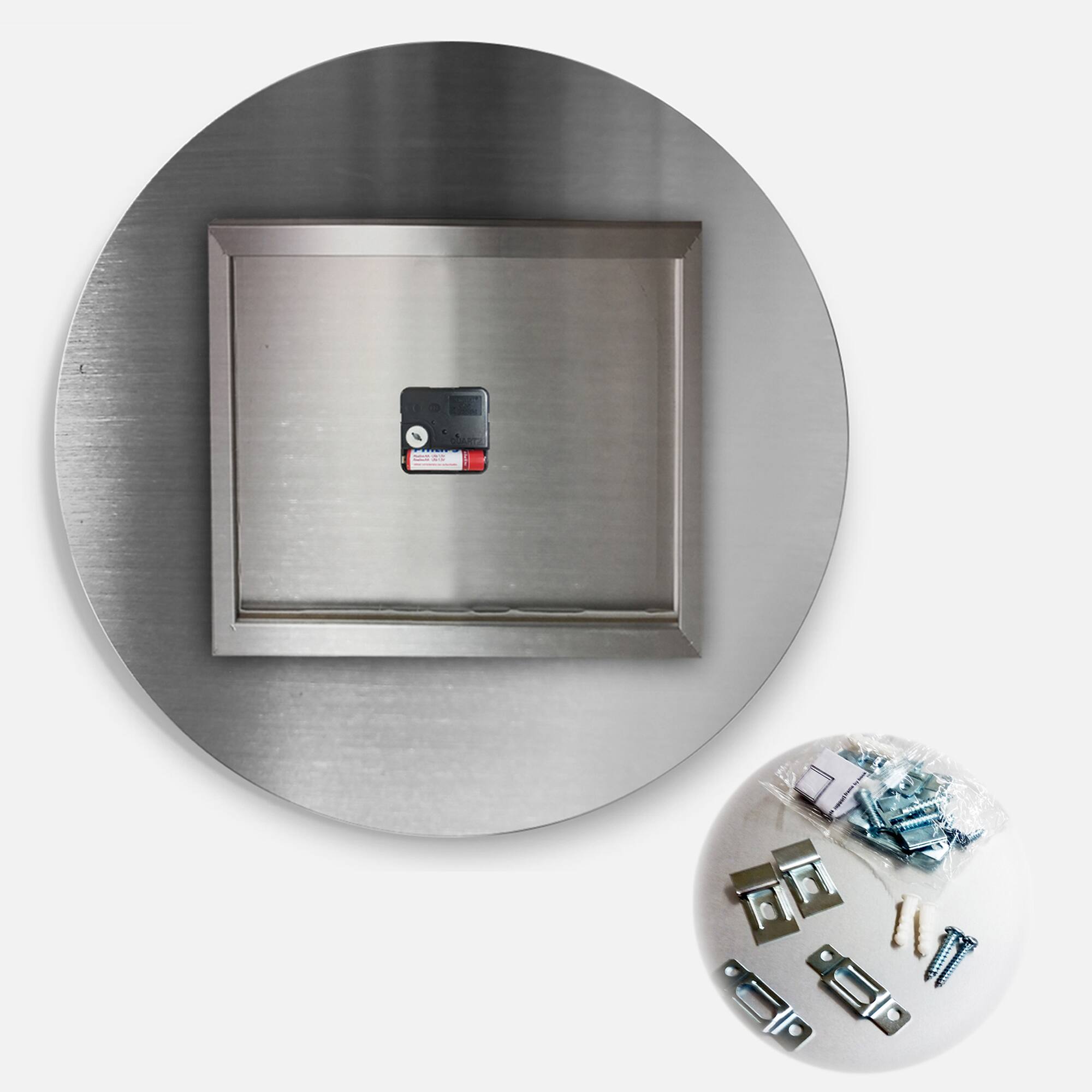 Designart 'Retro Geometric Grid Iv Mid-Century Modern Wall Clock