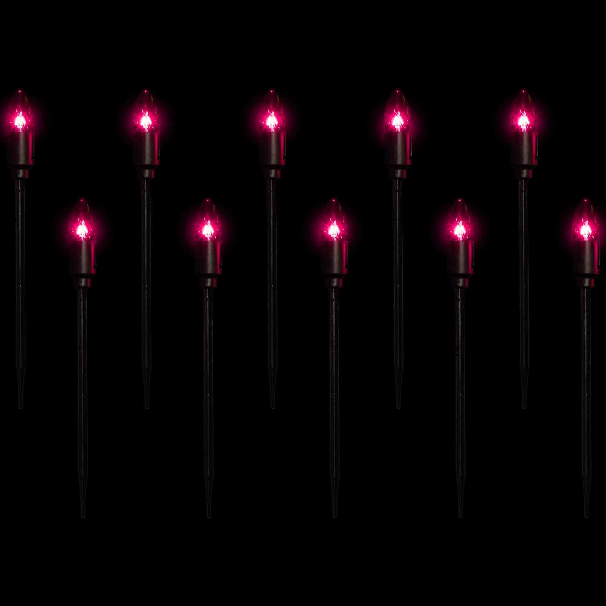 10ct. Purple C9 Bulb Halloween Pathway Markers