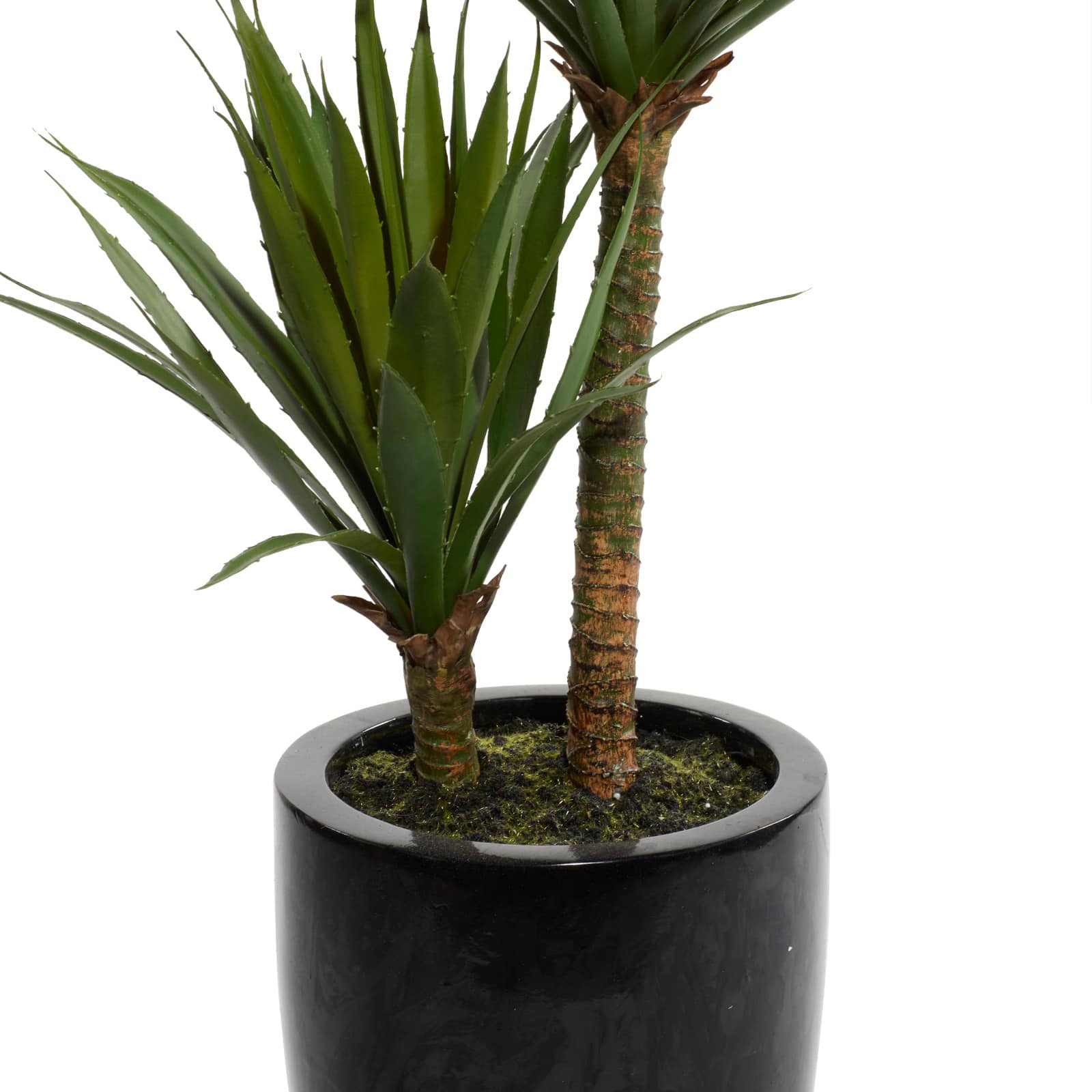 31" Black Contemporary Floral & Botanical Artificial Foliage