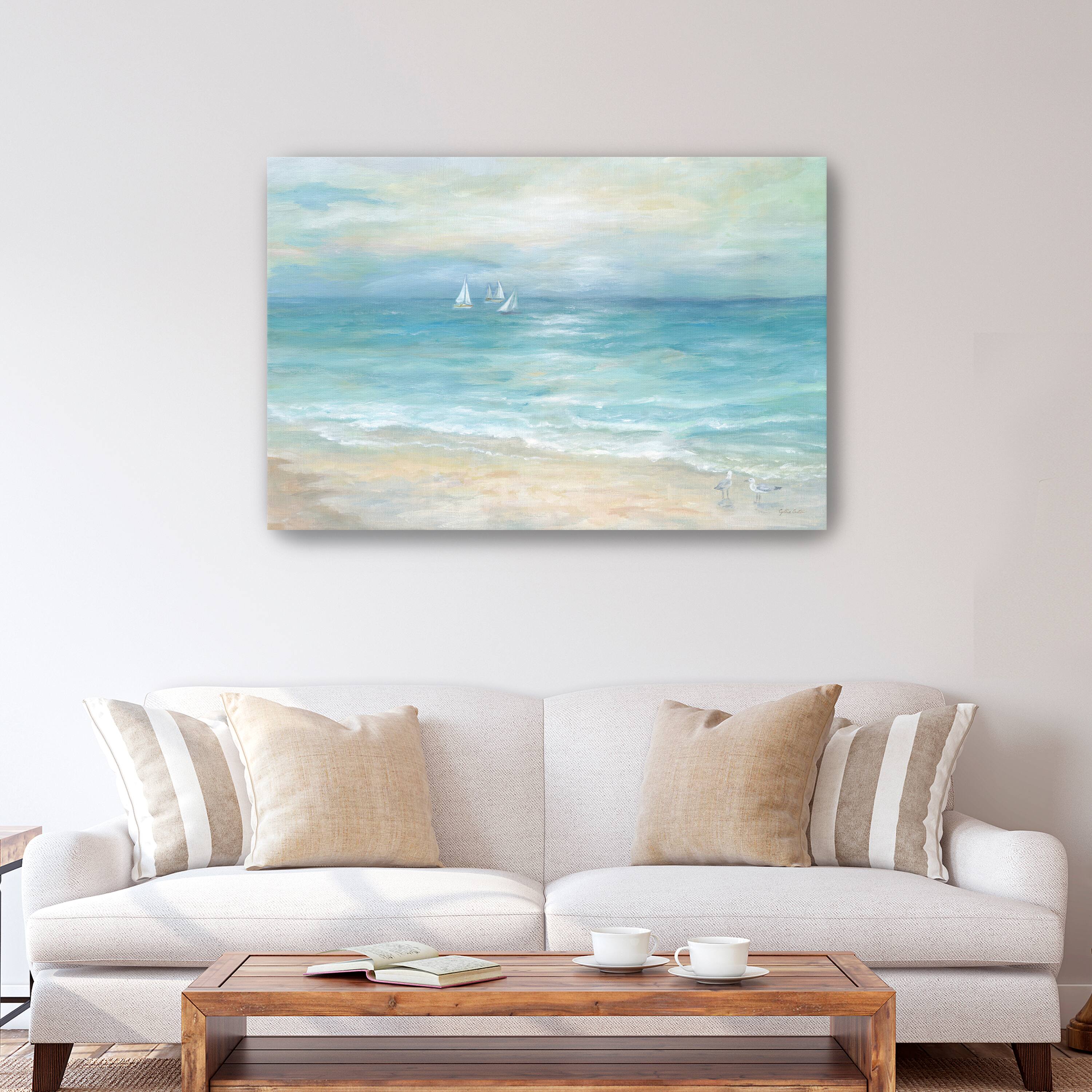 Island Beach Landscape Canvas Giclee