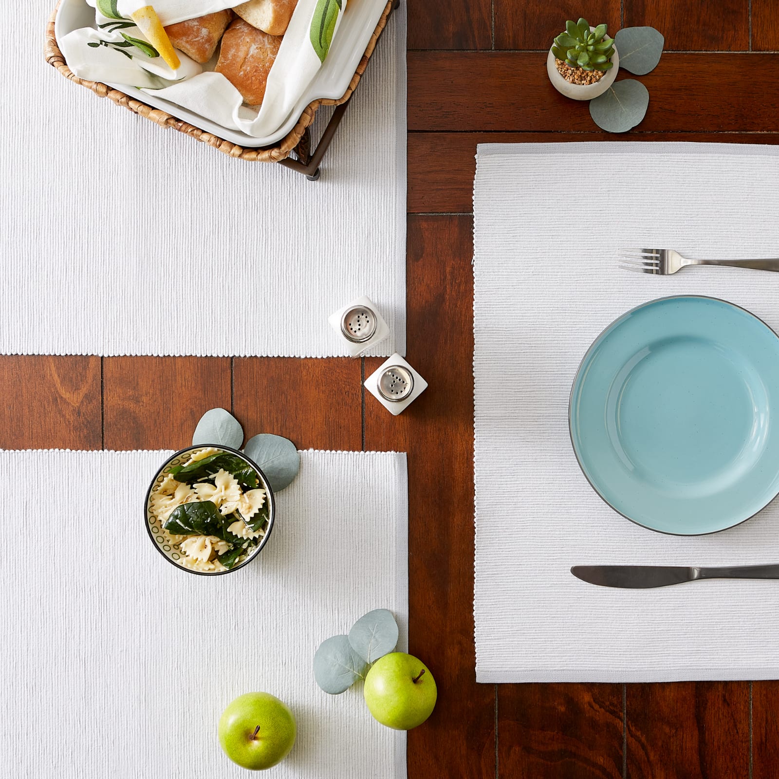 DII® Eco-Friendly Fine Ribbed Placemats