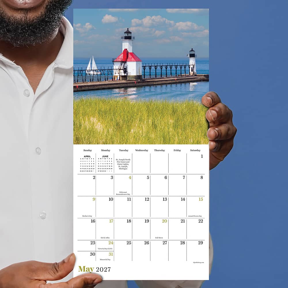 2027 Lighthouses Mini Calendar